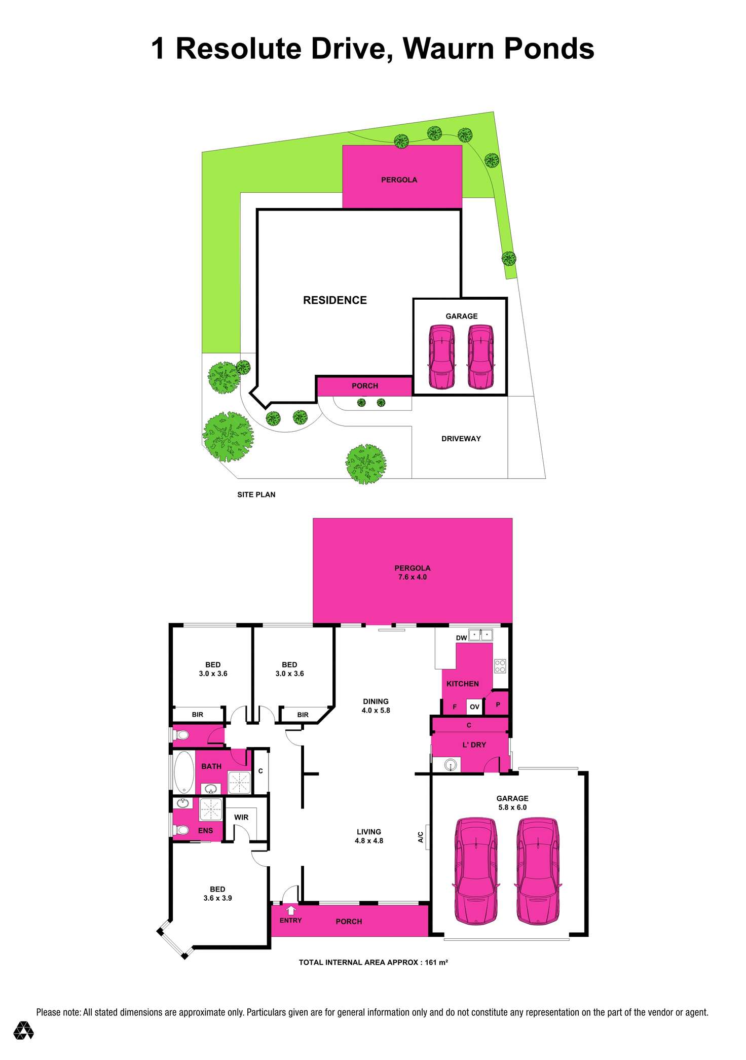 Floorplan of Homely house listing, 1 Resolute Drive, Waurn Ponds VIC 3216