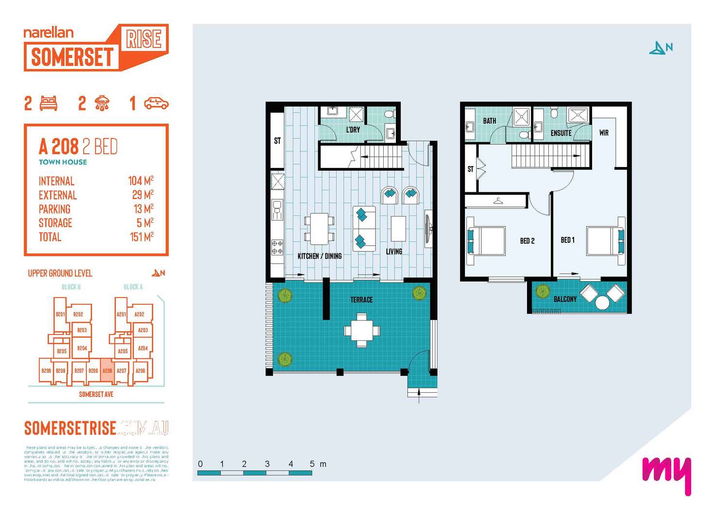 Floorplan of Homely townhouse listing, 208/38a Somerset Avenue, Narellan NSW 2567