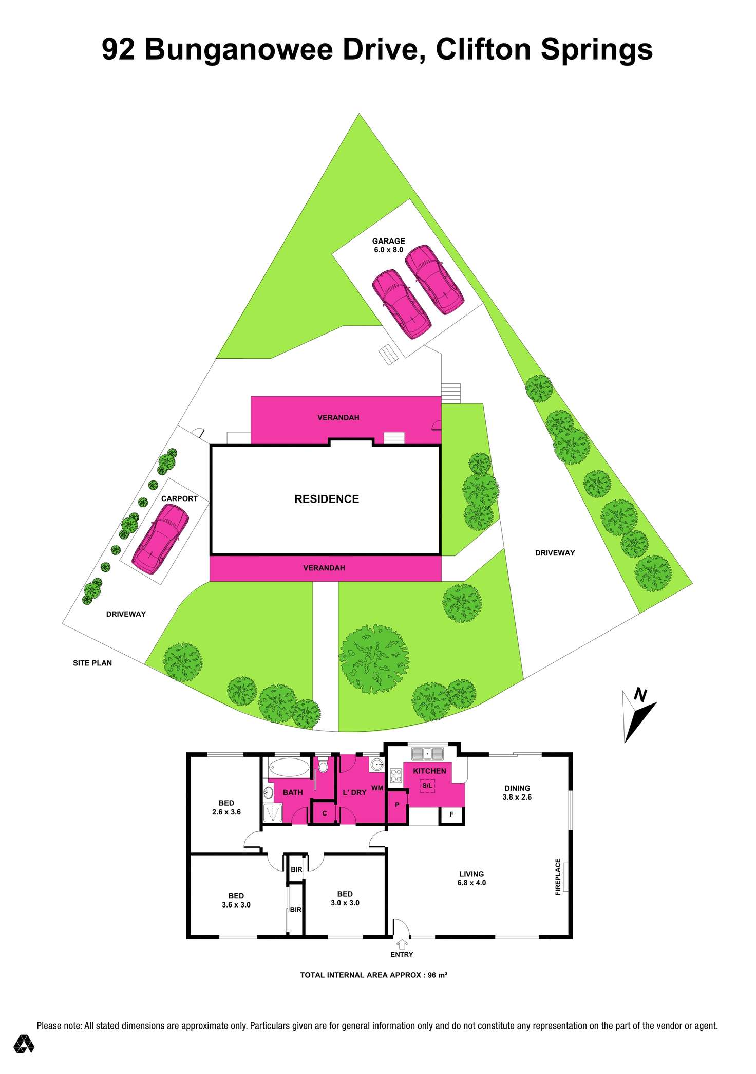 Floorplan of Homely house listing, 92 Bunganowee Drive, Clifton Springs VIC 3222