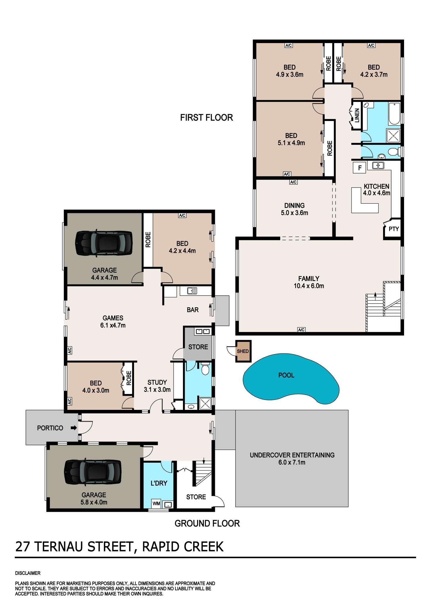 Floorplan of Homely house listing, 27 Ternau Street, Rapid Creek NT 810