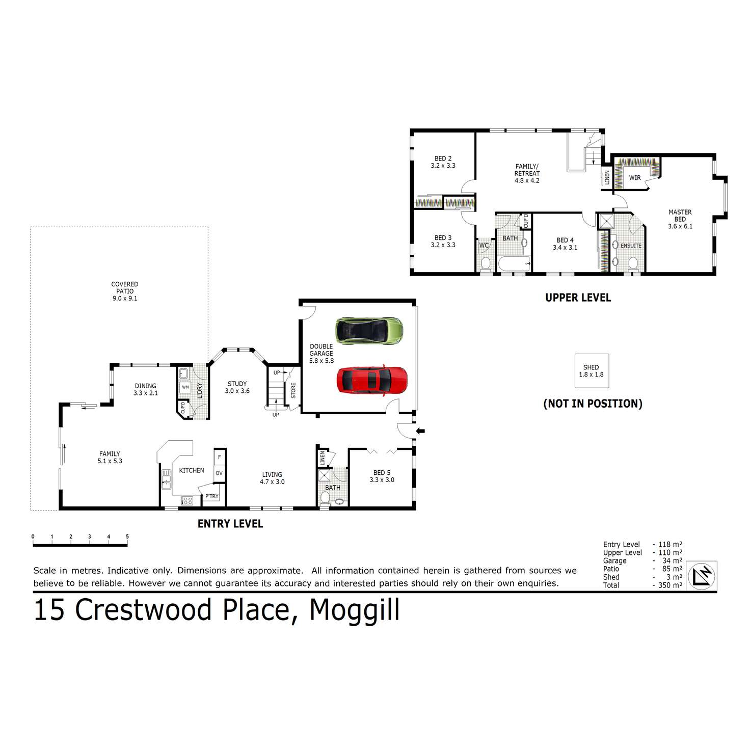 Floorplan of Homely house listing, 15 Crestwood Place, Moggill QLD 4070