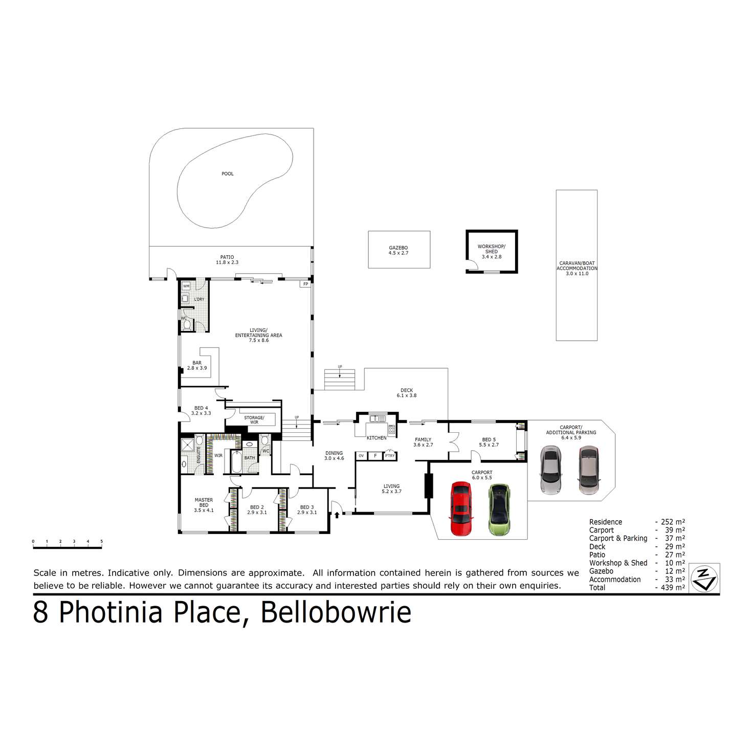 Floorplan of Homely house listing, 8 Photinia Place, Bellbowrie QLD 4070