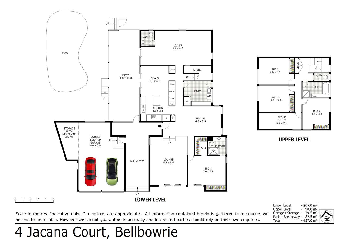 Floorplan of Homely house listing, 4 Jacana Court, Bellbowrie QLD 4070