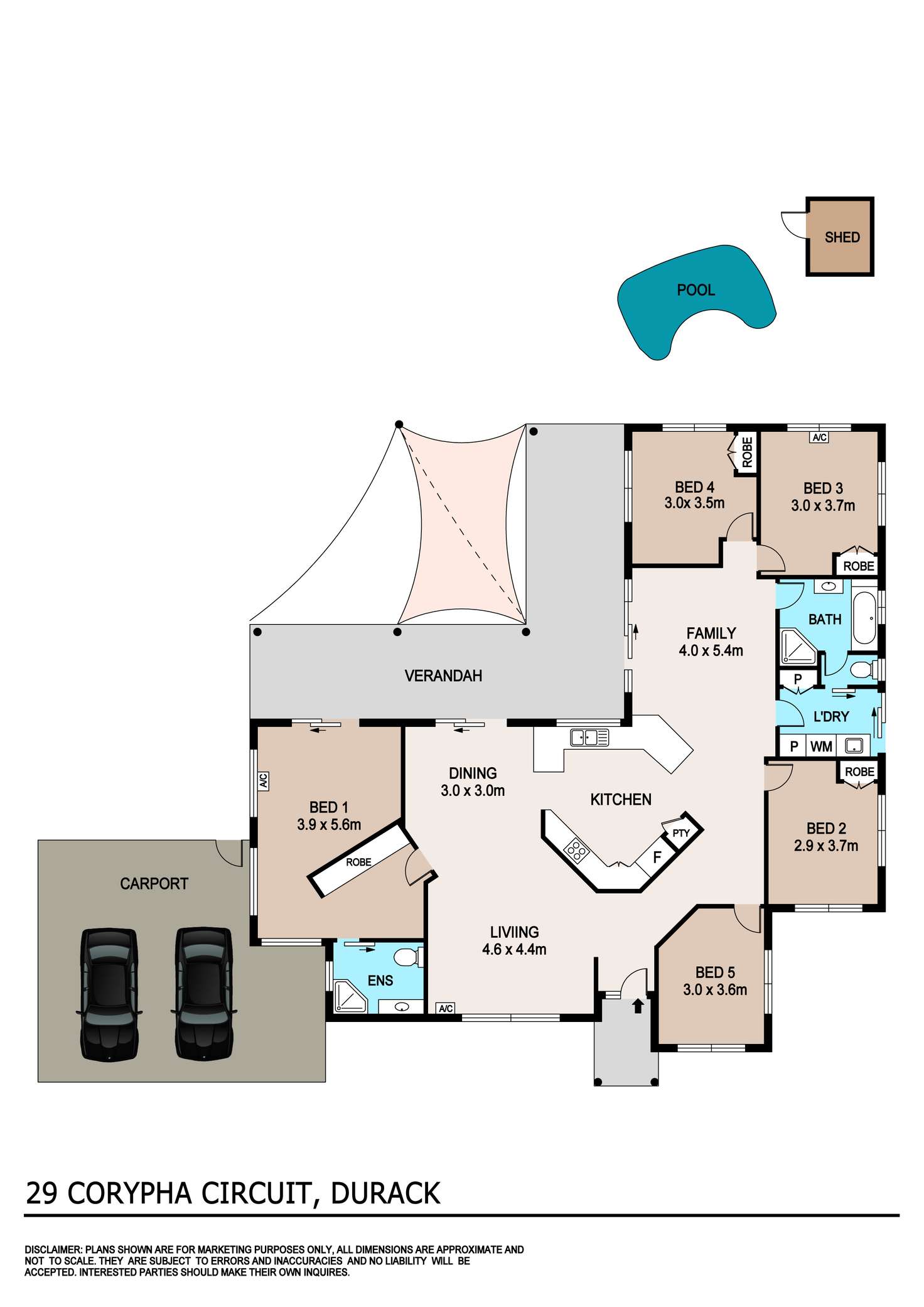 Floorplan of Homely house listing, 29 Corypha Circuit, Durack NT 830