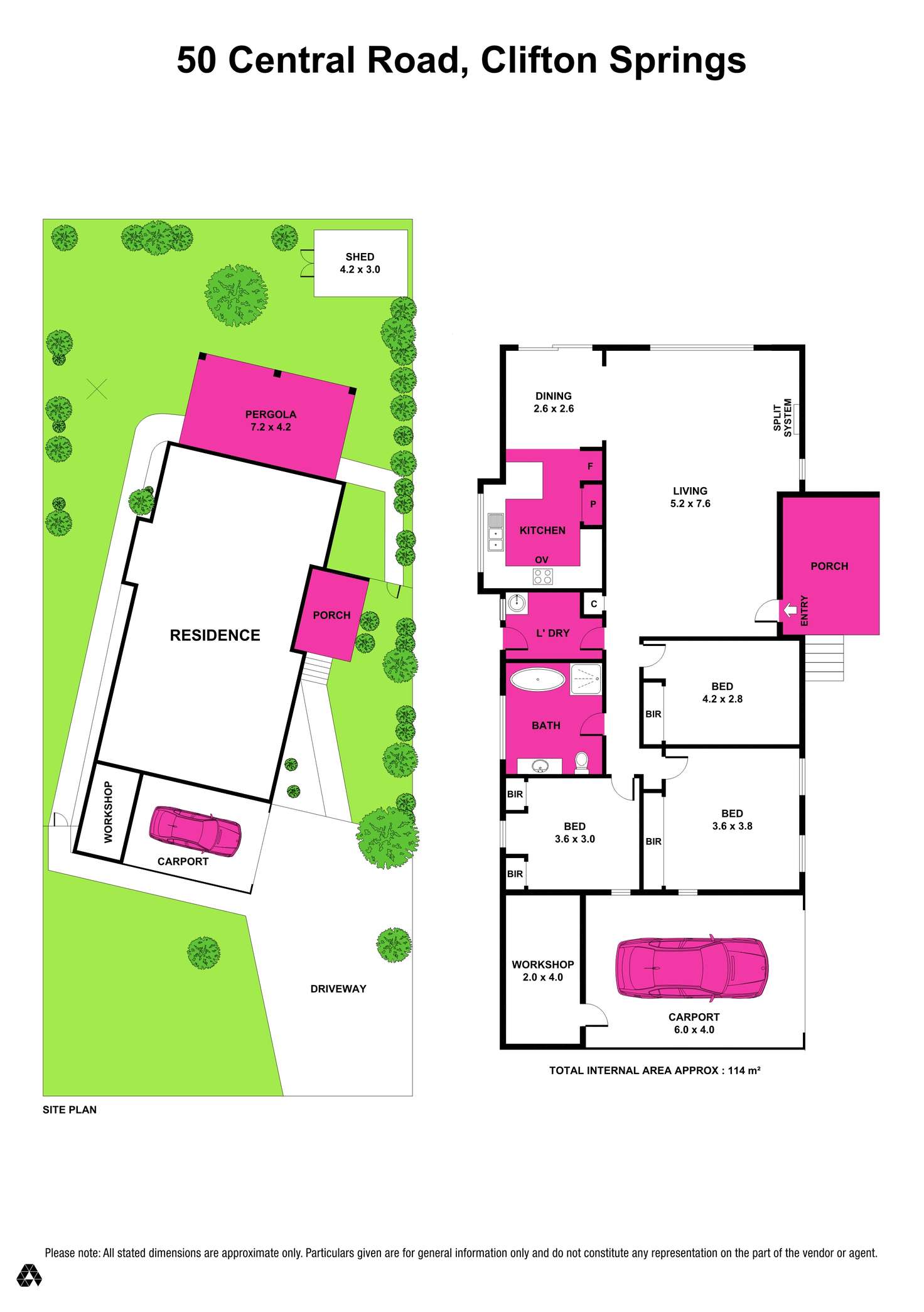 Floorplan of Homely house listing, 50 Central Road, Clifton Springs VIC 3222