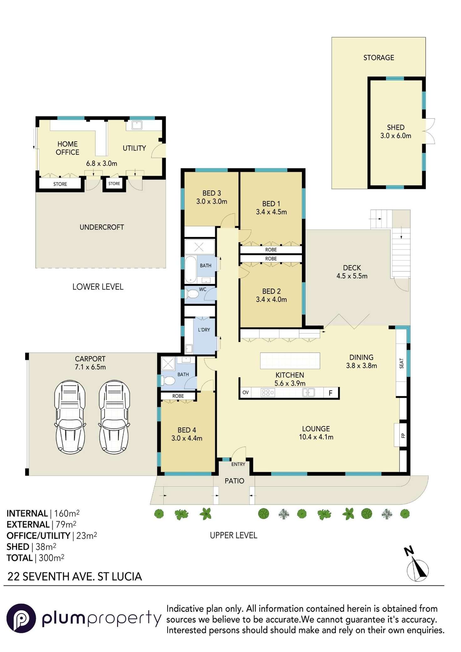 Floorplan of Homely house listing, 22 Seventh Avenue, St Lucia QLD 4067