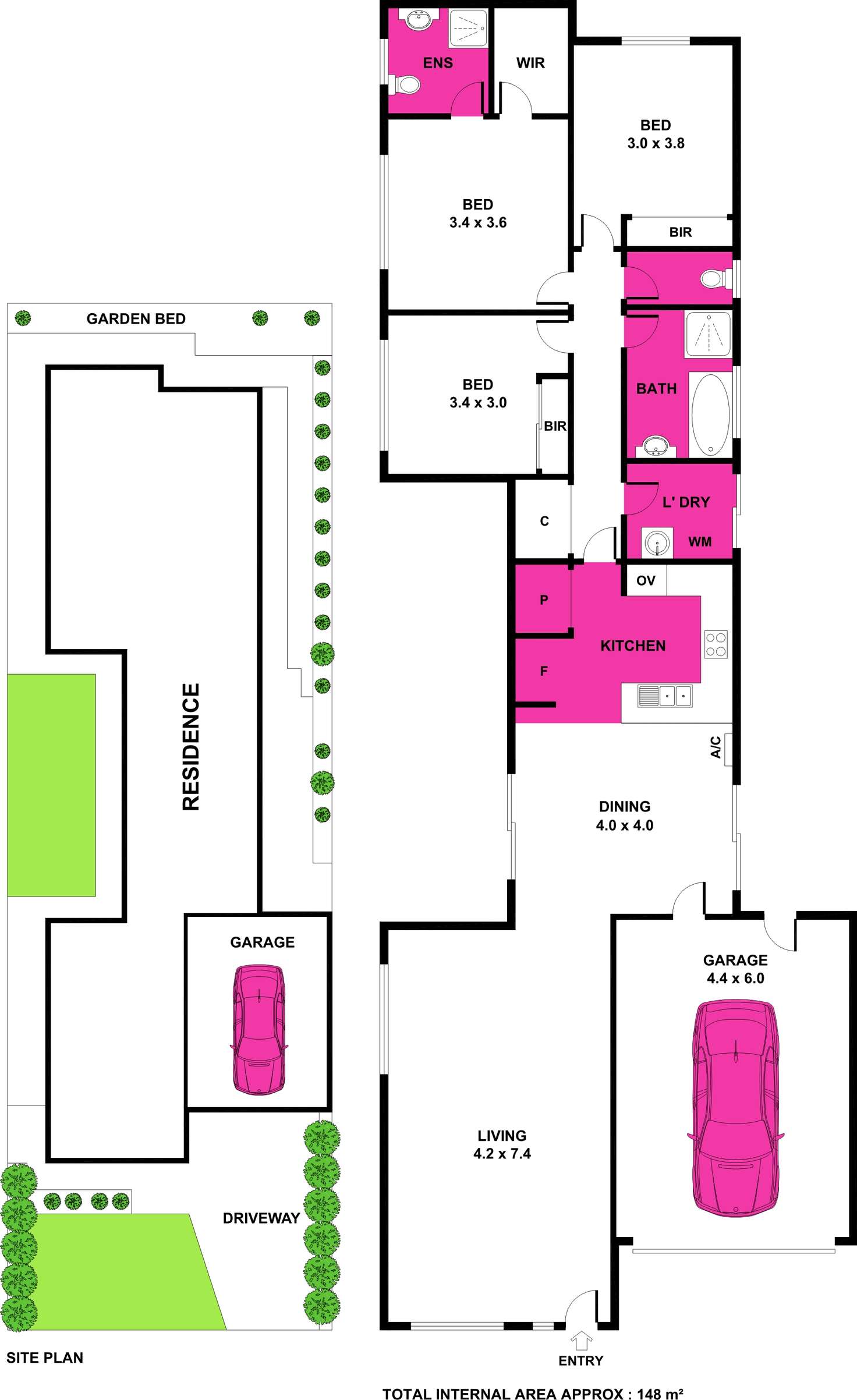 Floorplan of Homely house listing, 51 Oakwood Crescent, Waurn Ponds VIC 3216