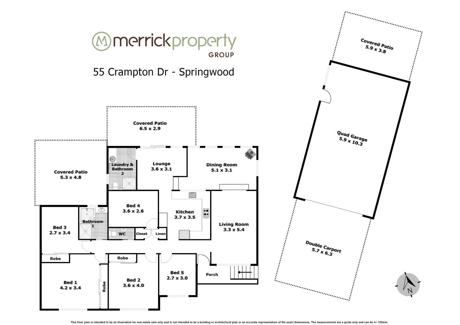 Floorplan of Homely house listing, 55 Crampton Drive, Springwood NSW 2777