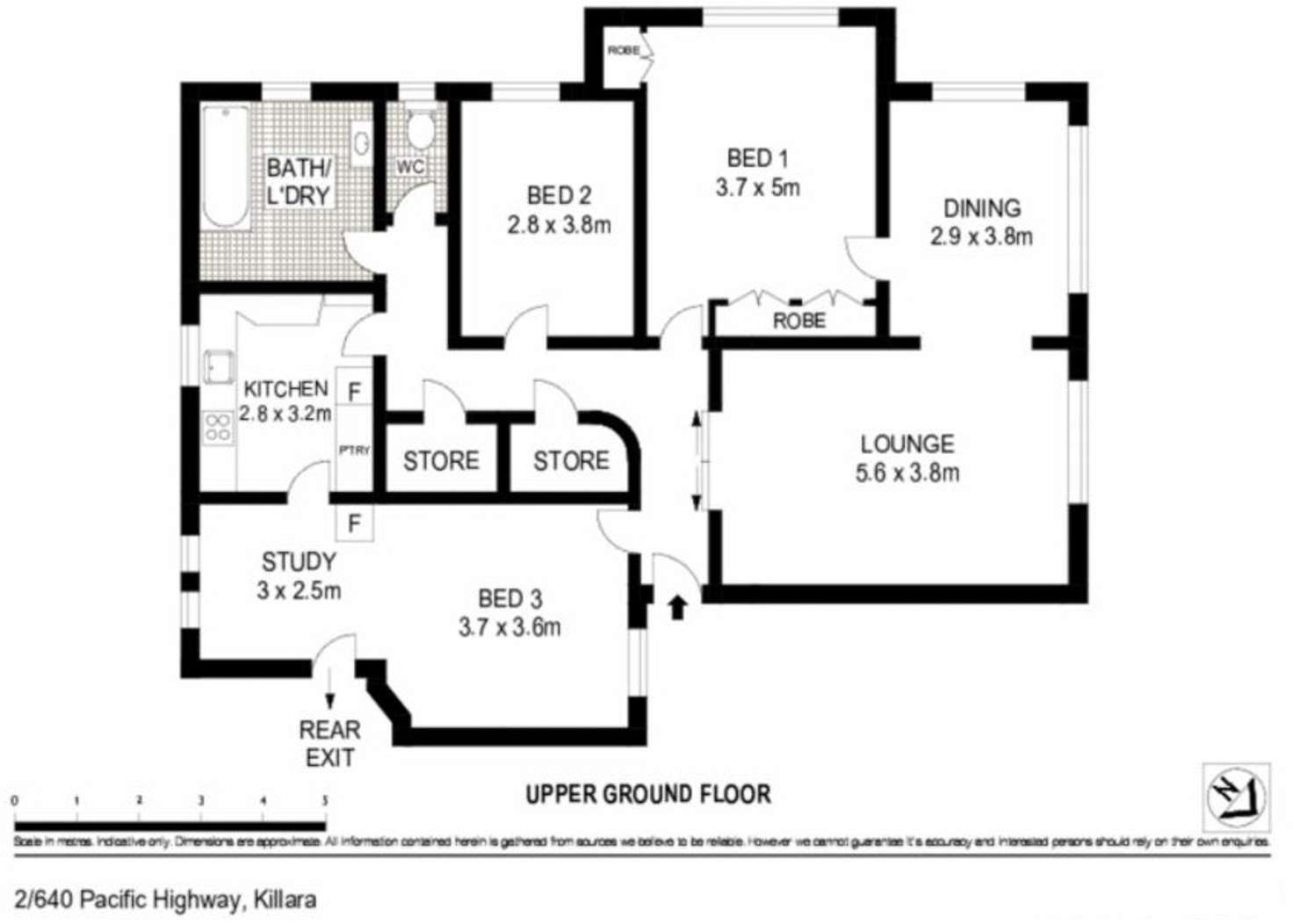 Floorplan of Homely apartment listing, 2/640 Pacific Highway, Killara NSW 2071