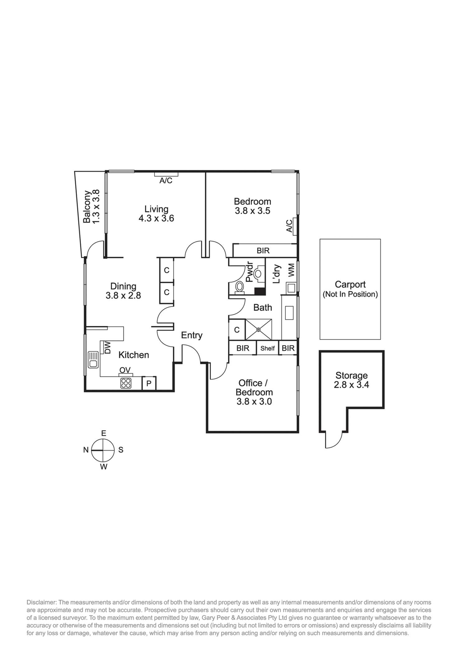 Floorplan of Homely apartment listing, 1/31 Holroyd Avenue, St Kilda East VIC 3183