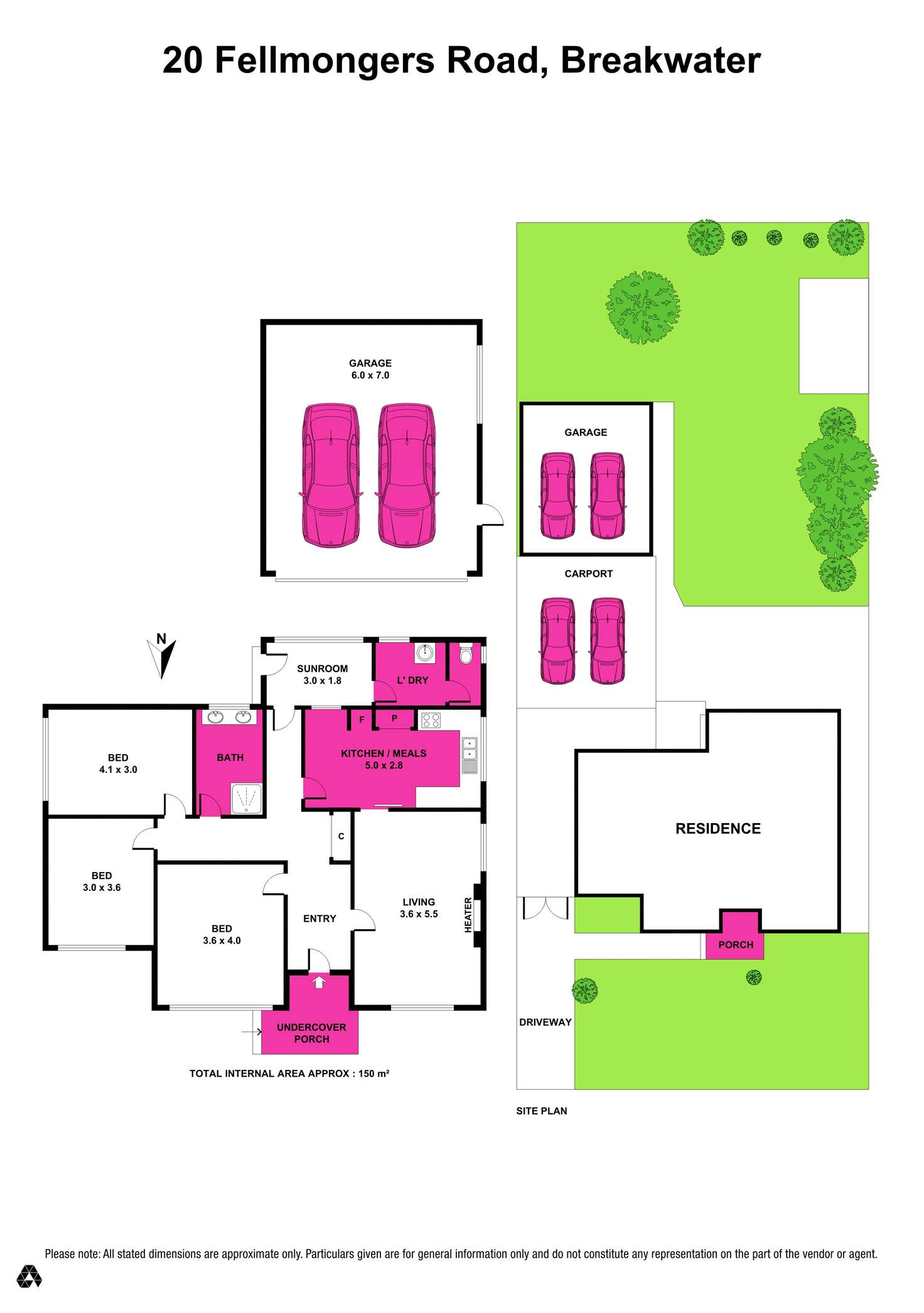 Floorplan of Homely house listing, 20 Fellmongers Road, Breakwater VIC 3219