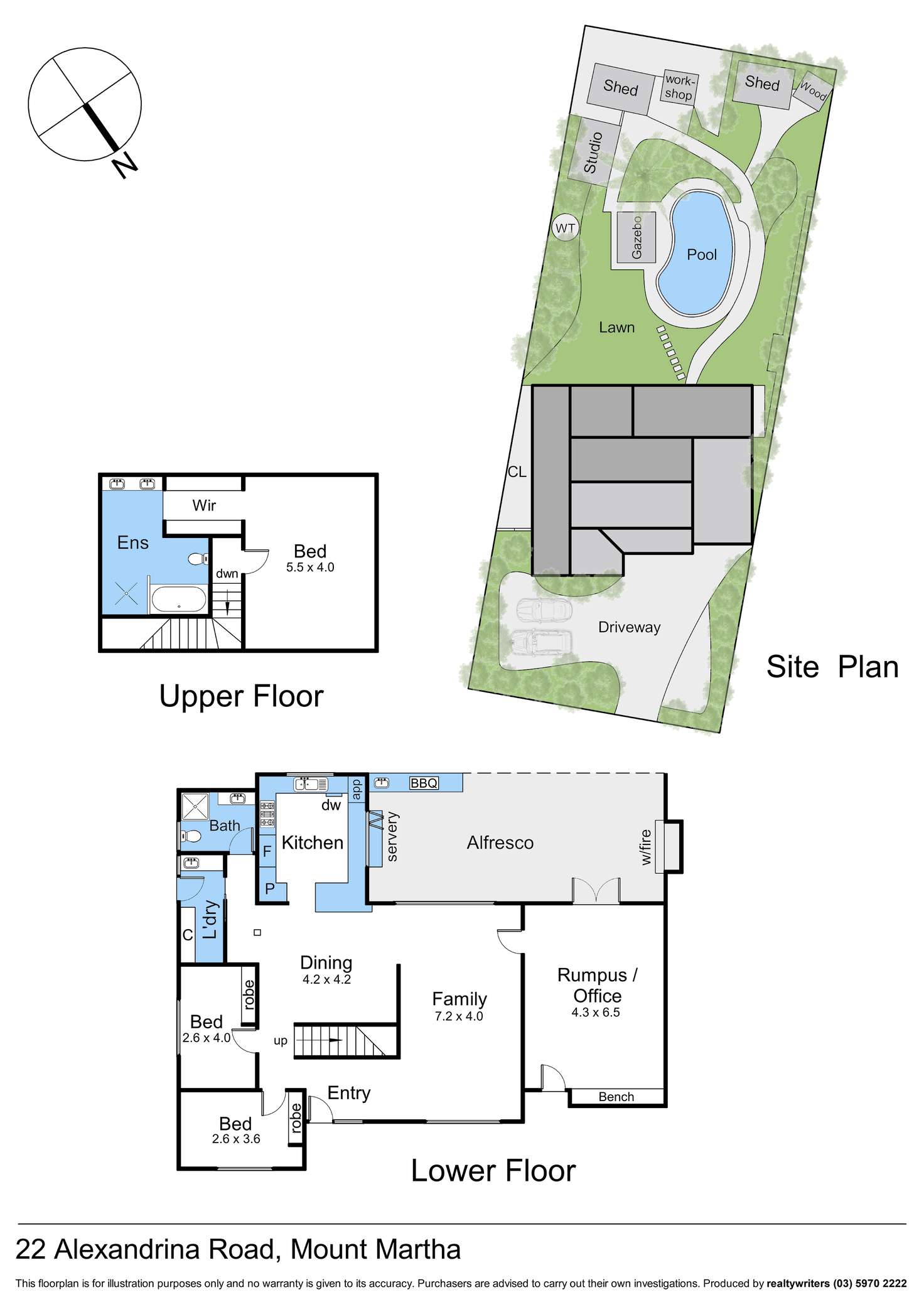 Floorplan of Homely house listing, 22 Alexandrina Road, Mount Martha VIC 3934