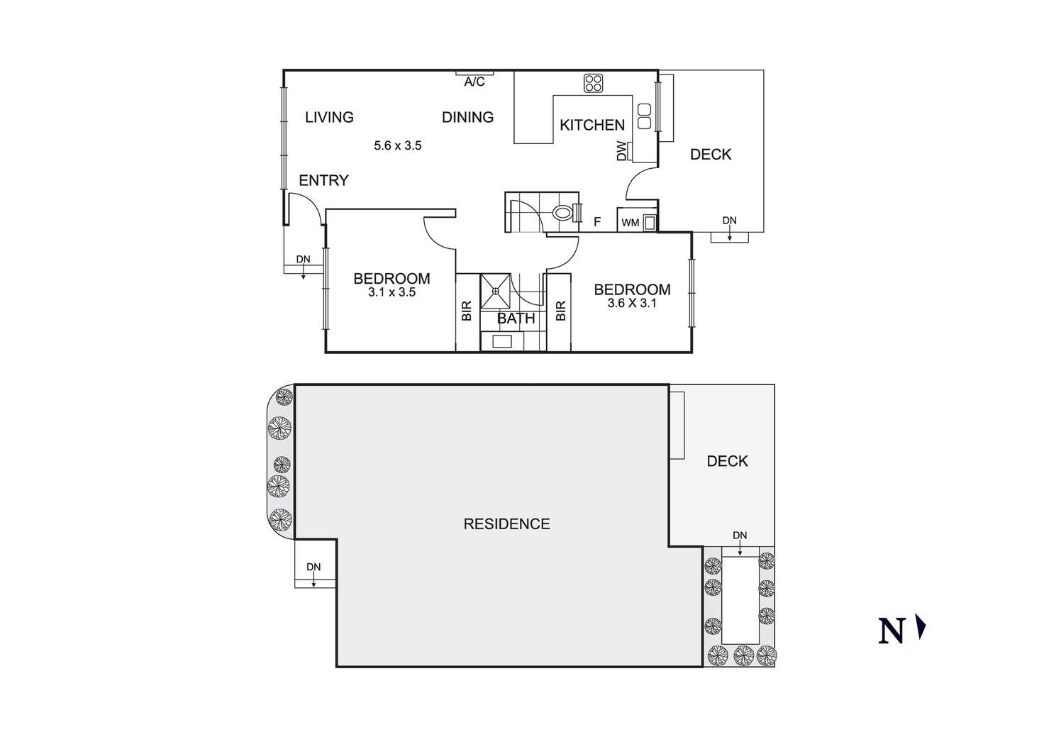 Floorplan of Homely villa listing, 6/22 Warrigal Road, Parkdale VIC 3195