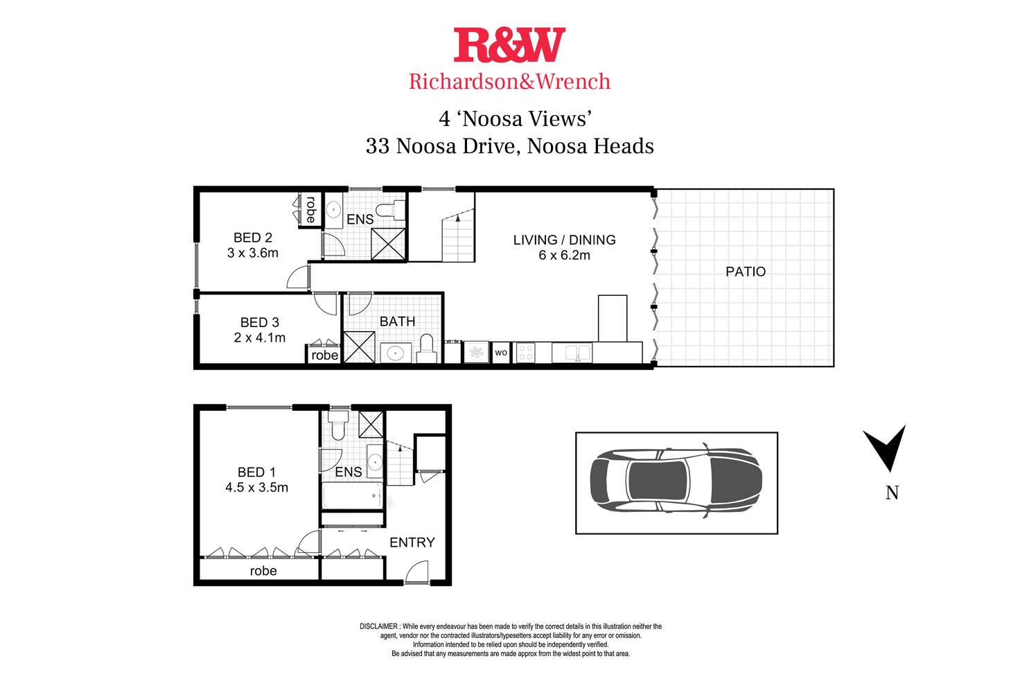 Floorplan of Homely apartment listing, 4/33 Noosa Drive, Noosa Heads QLD 4567