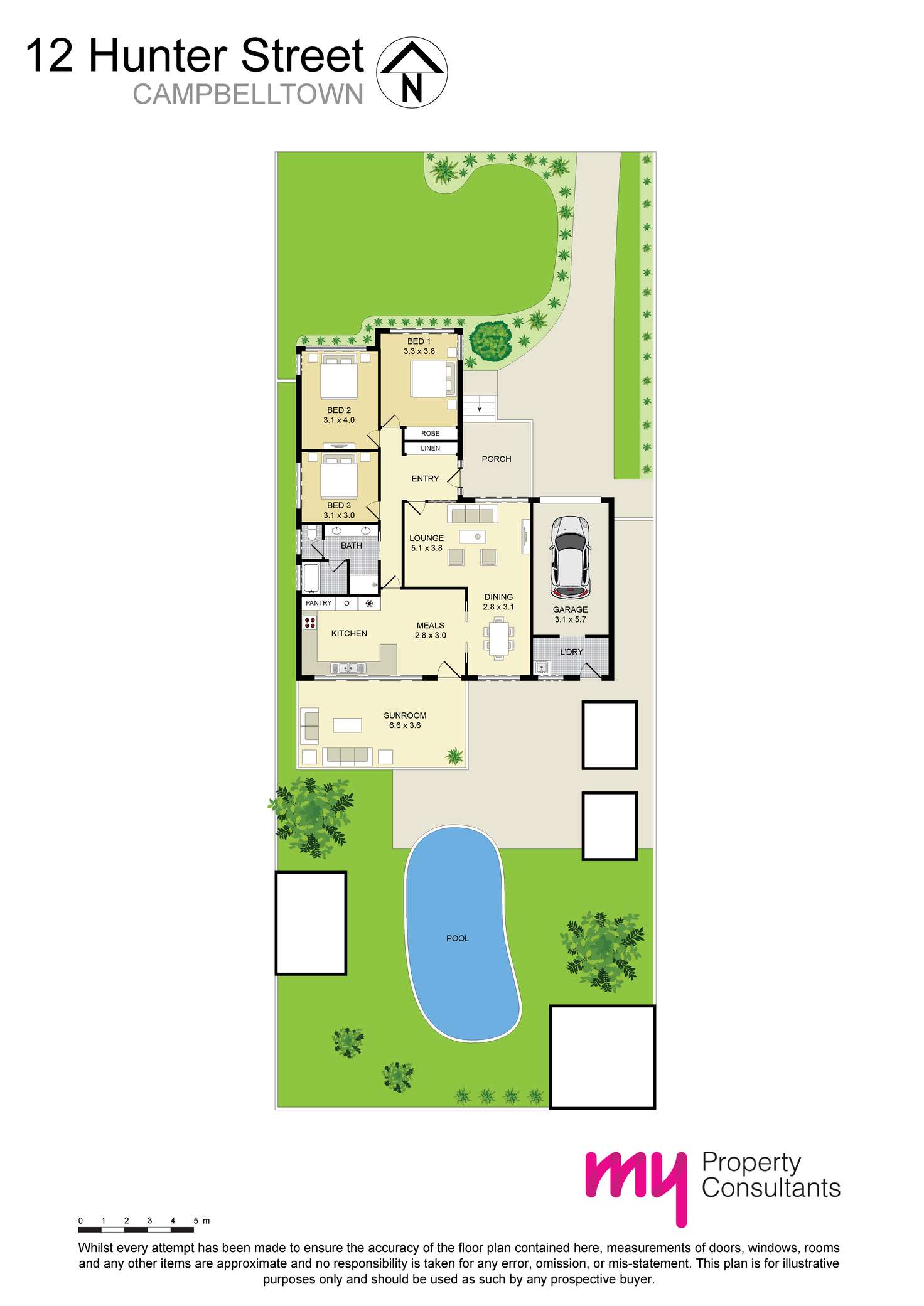 Floorplan of Homely house listing, 12 Hunter Street, Campbelltown NSW 2560