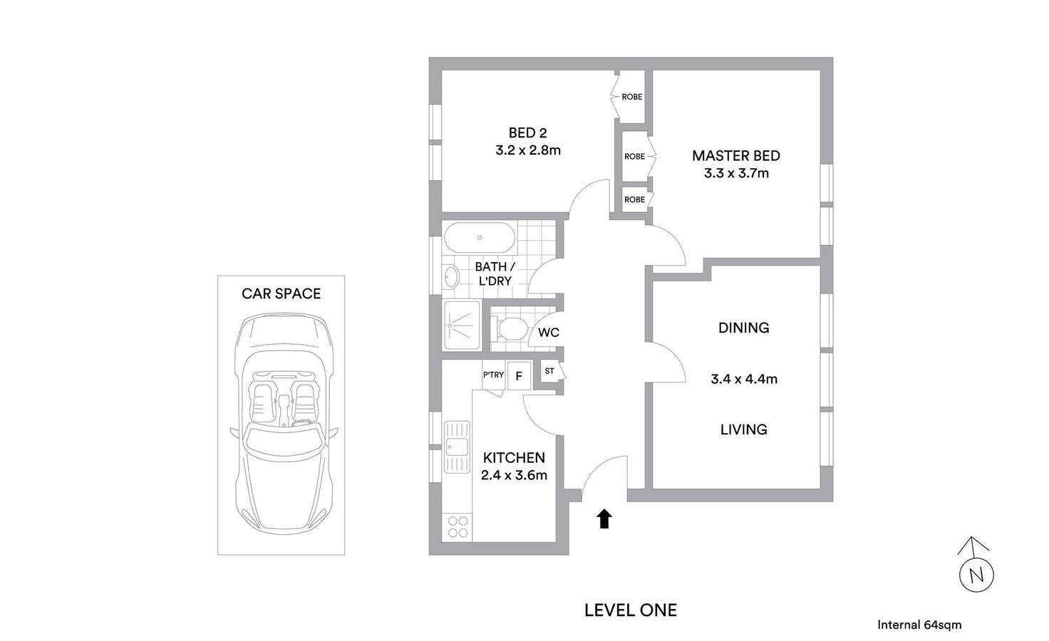 Floorplan of Homely apartment listing, 4/144 Alma Road, St Kilda East VIC 3183