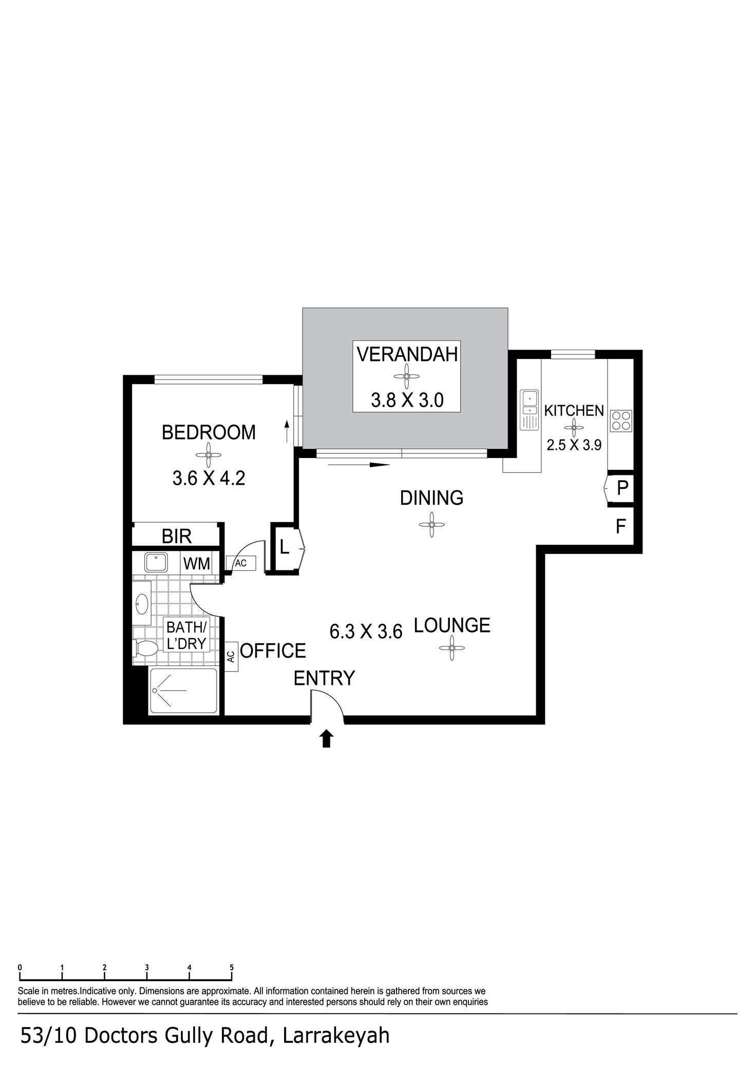 Floorplan of Homely apartment listing, 53/10 Doctors Gully Road, Larrakeyah NT 820