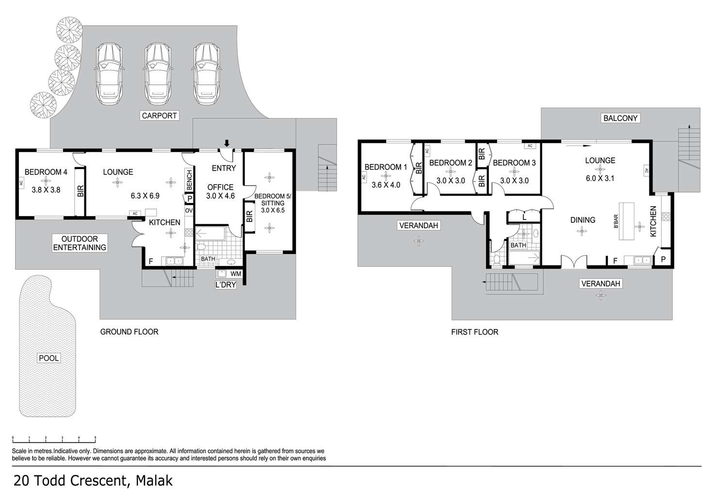 Floorplan of Homely house listing, 20 Todd Crescent, Malak NT 812