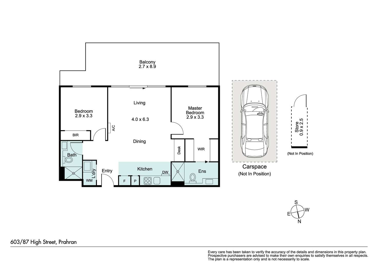 Floorplan of Homely apartment listing, 603/87 High Street, Prahran VIC 3181