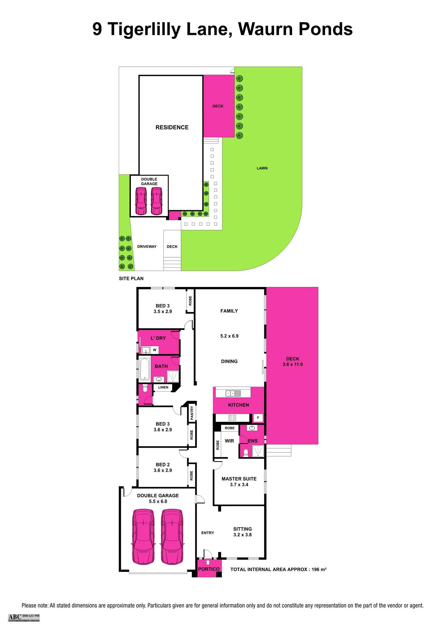 Floorplan of Homely house listing, 9 Tigerlilly Lane, Waurn Ponds VIC 3216
