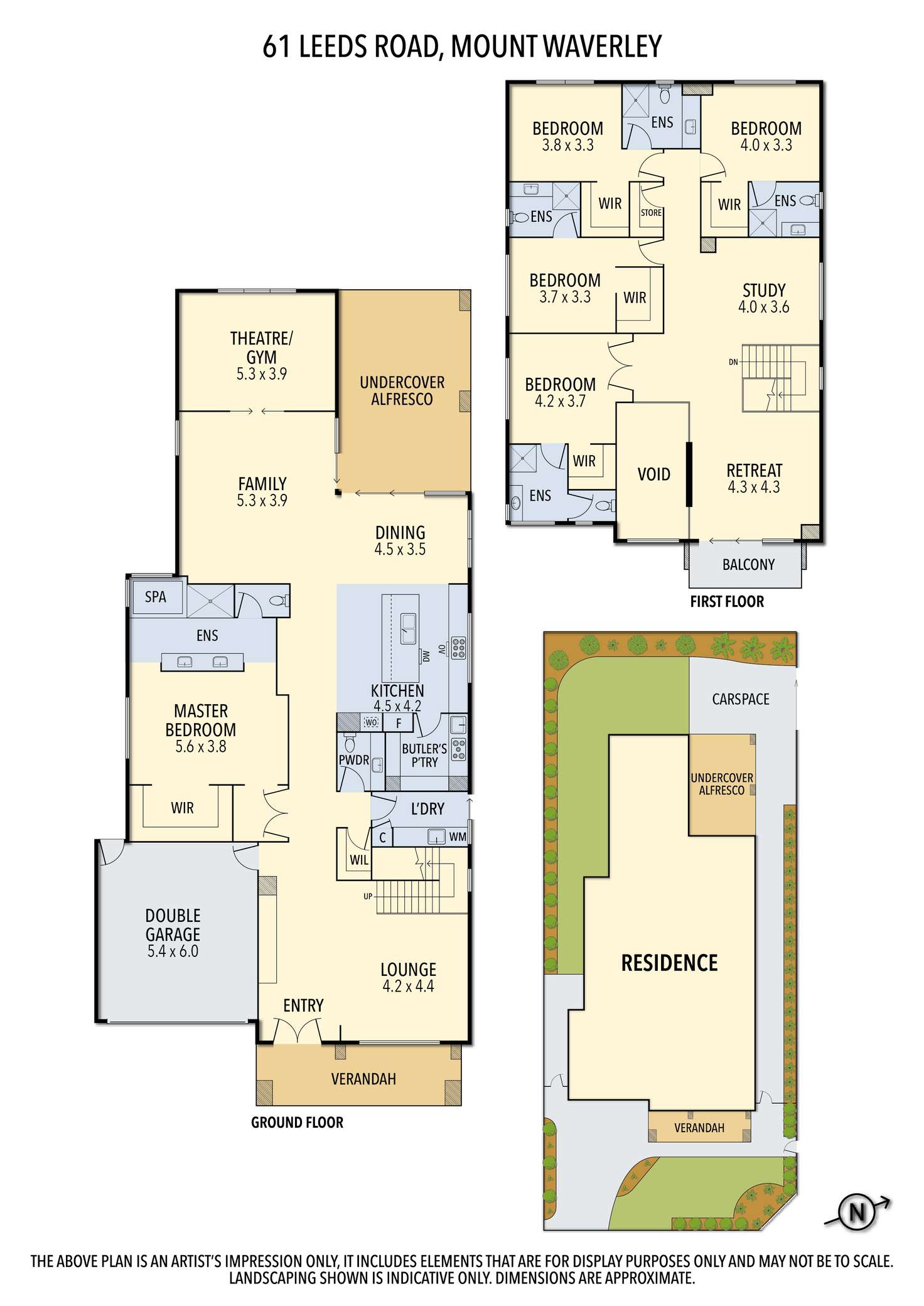 Floorplan of Homely house listing, 61 Leeds Road, Mount Waverley VIC 3149