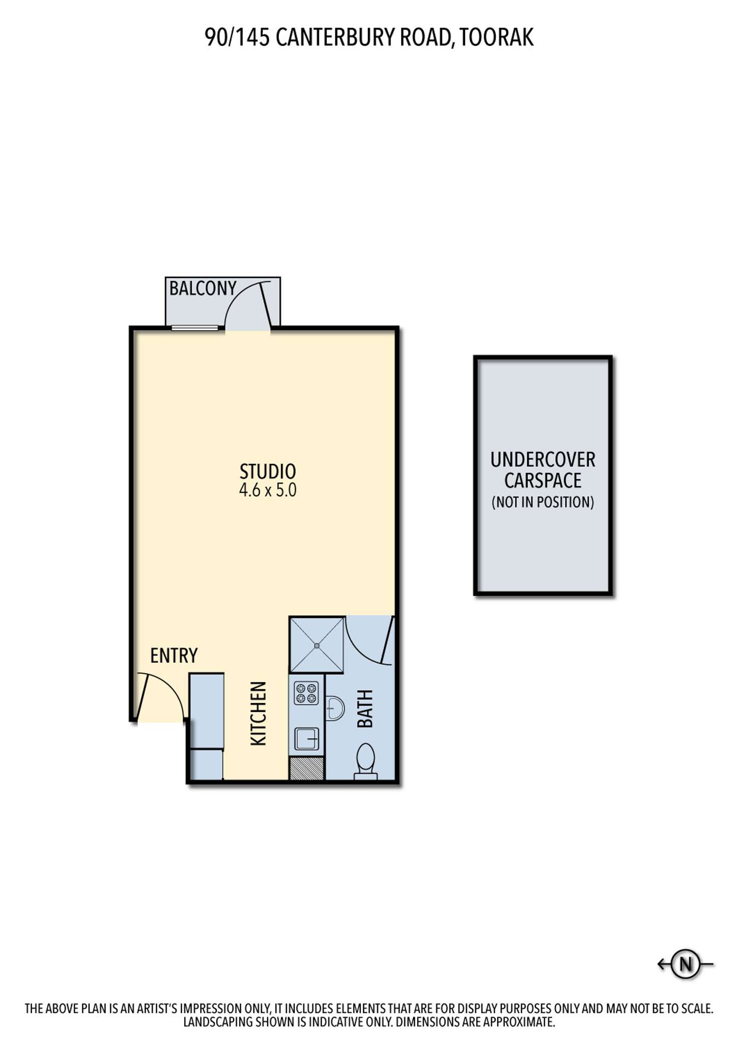 Floorplan of Homely apartment listing, 90/145 Canterbury Road, Toorak VIC 3142