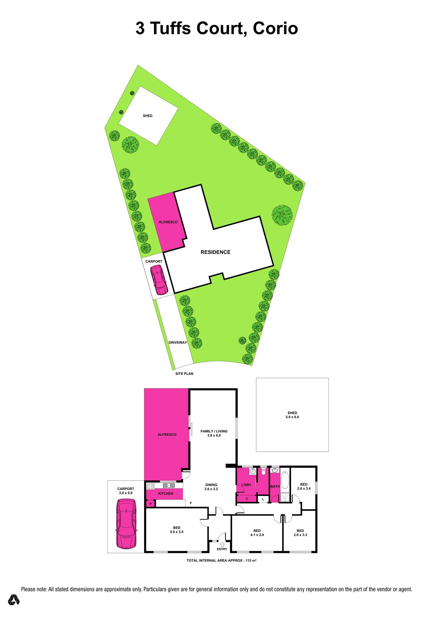 Floorplan of Homely house listing, 3 Tuffs Court, Corio VIC 3214