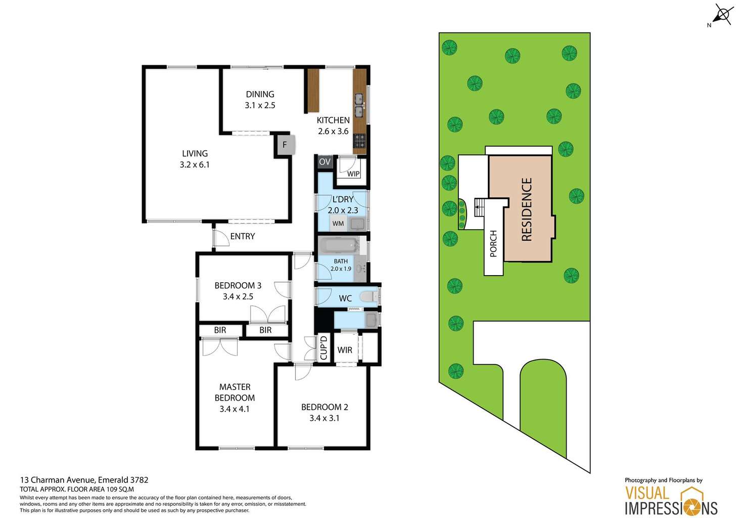 Floorplan of Homely house listing, 13 Charman Avenue, Emerald VIC 3782