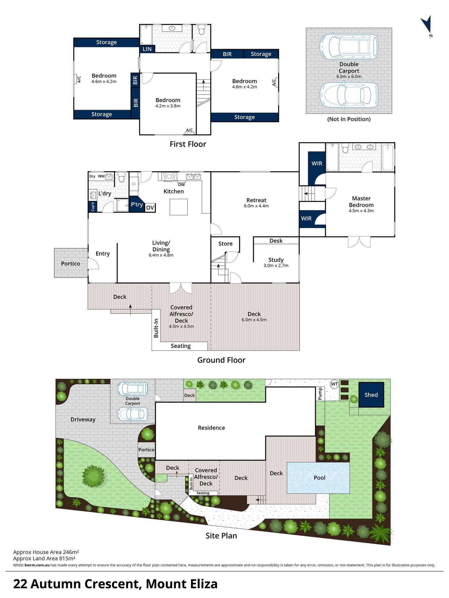 Floorplan of Homely house listing, 22 Autumn Crescent, Mount Eliza VIC 3930