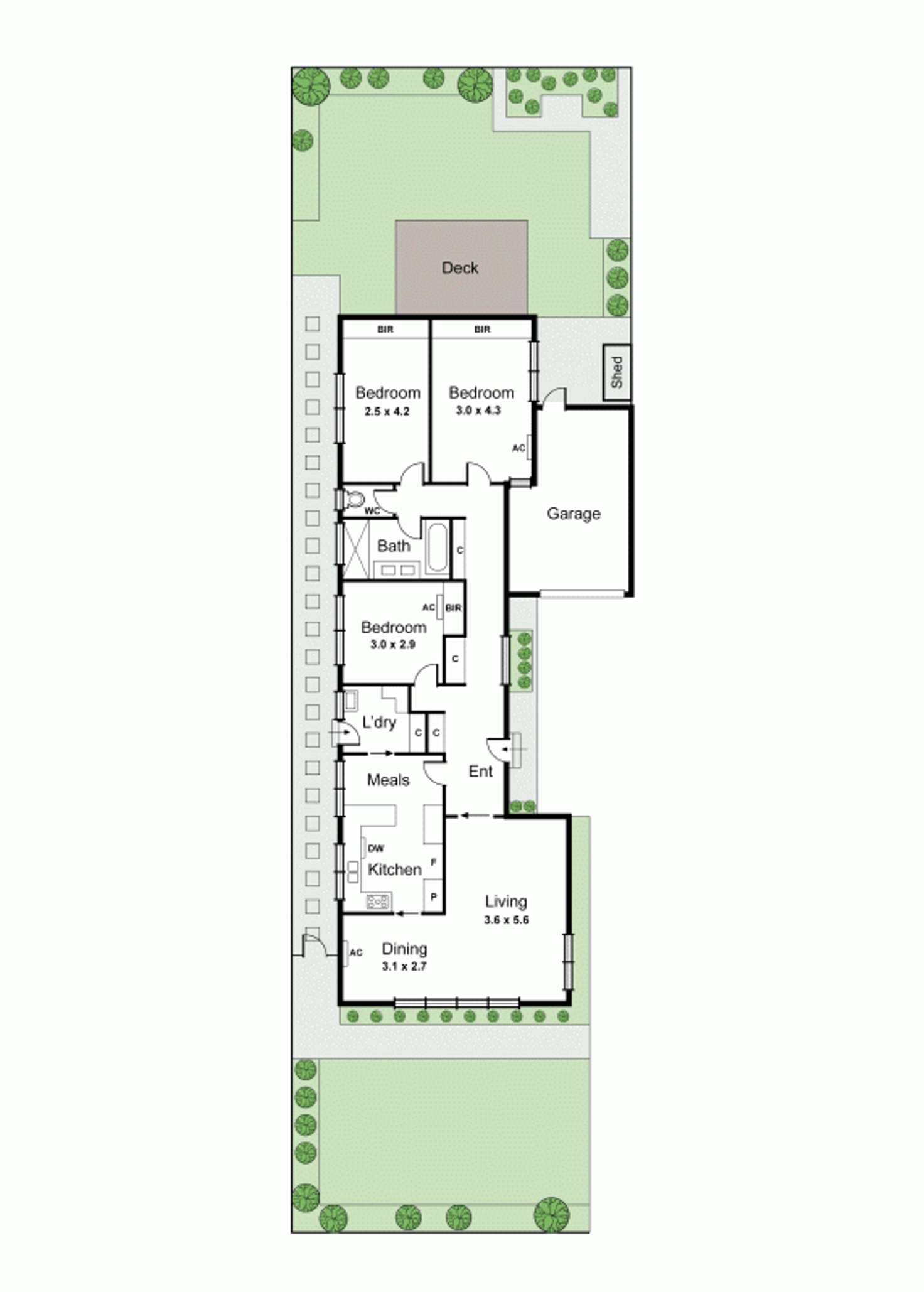 Floorplan of Homely house listing, 1A Wimmera Street, Ormond VIC 3204
