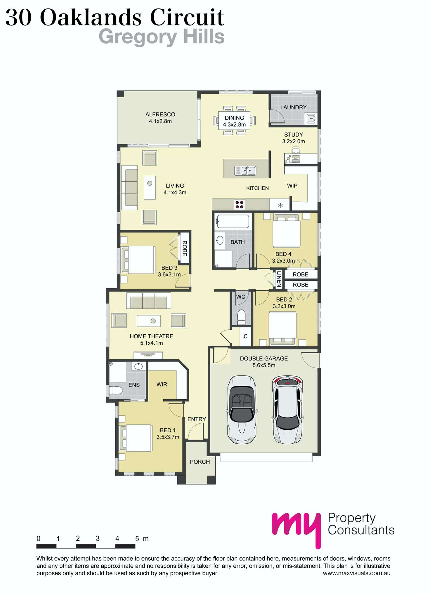 Floorplan of Homely house listing, 30 Oaklands Circuit, Gregory Hills NSW 2557