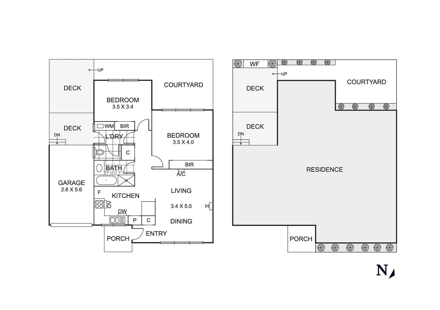 Floorplan of Homely unit listing, 23/5-7 Collocott Street, Mordialloc VIC 3195