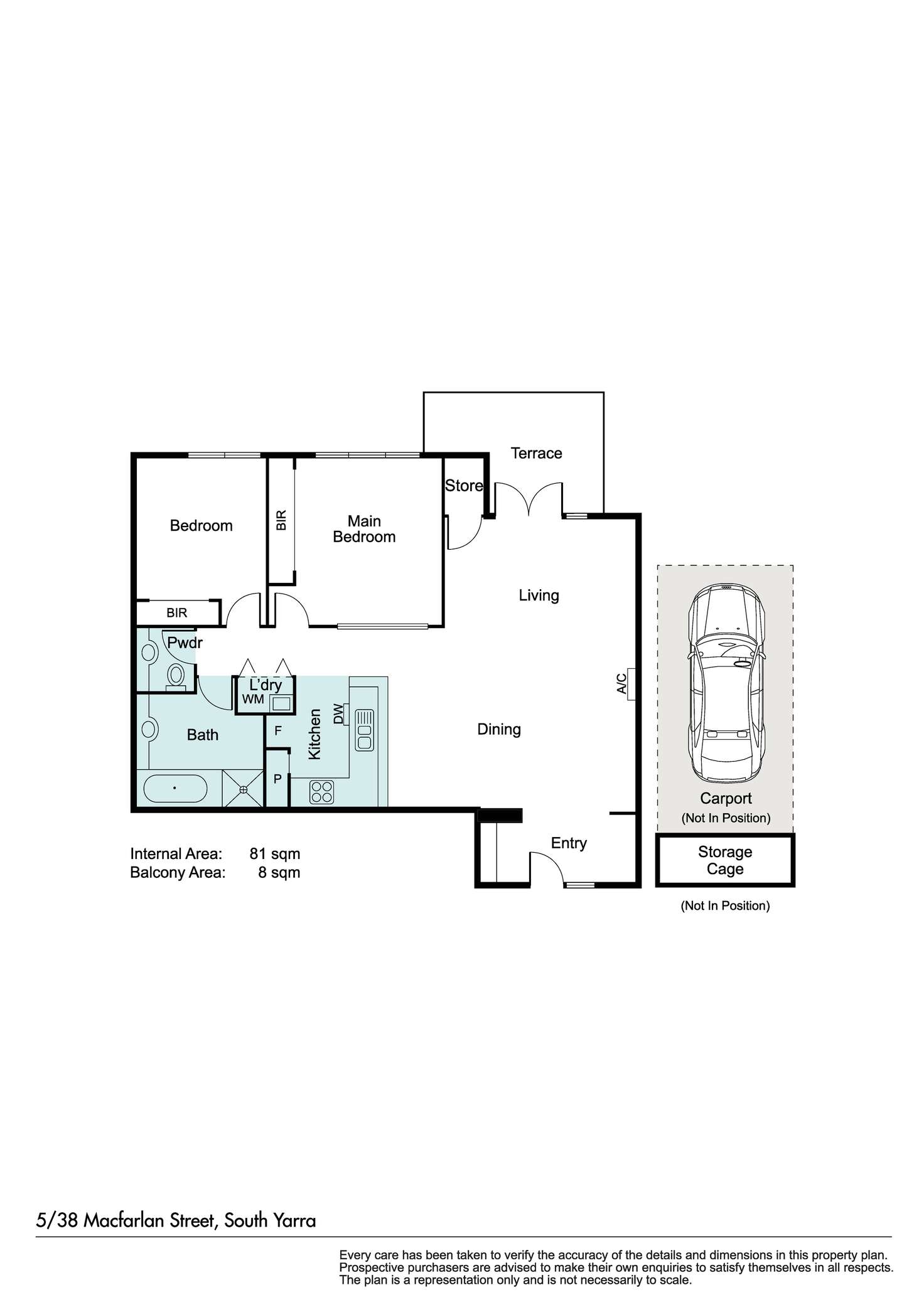 Floorplan of Homely apartment listing, 5/38 Macfarlan Street, South Yarra VIC 3141