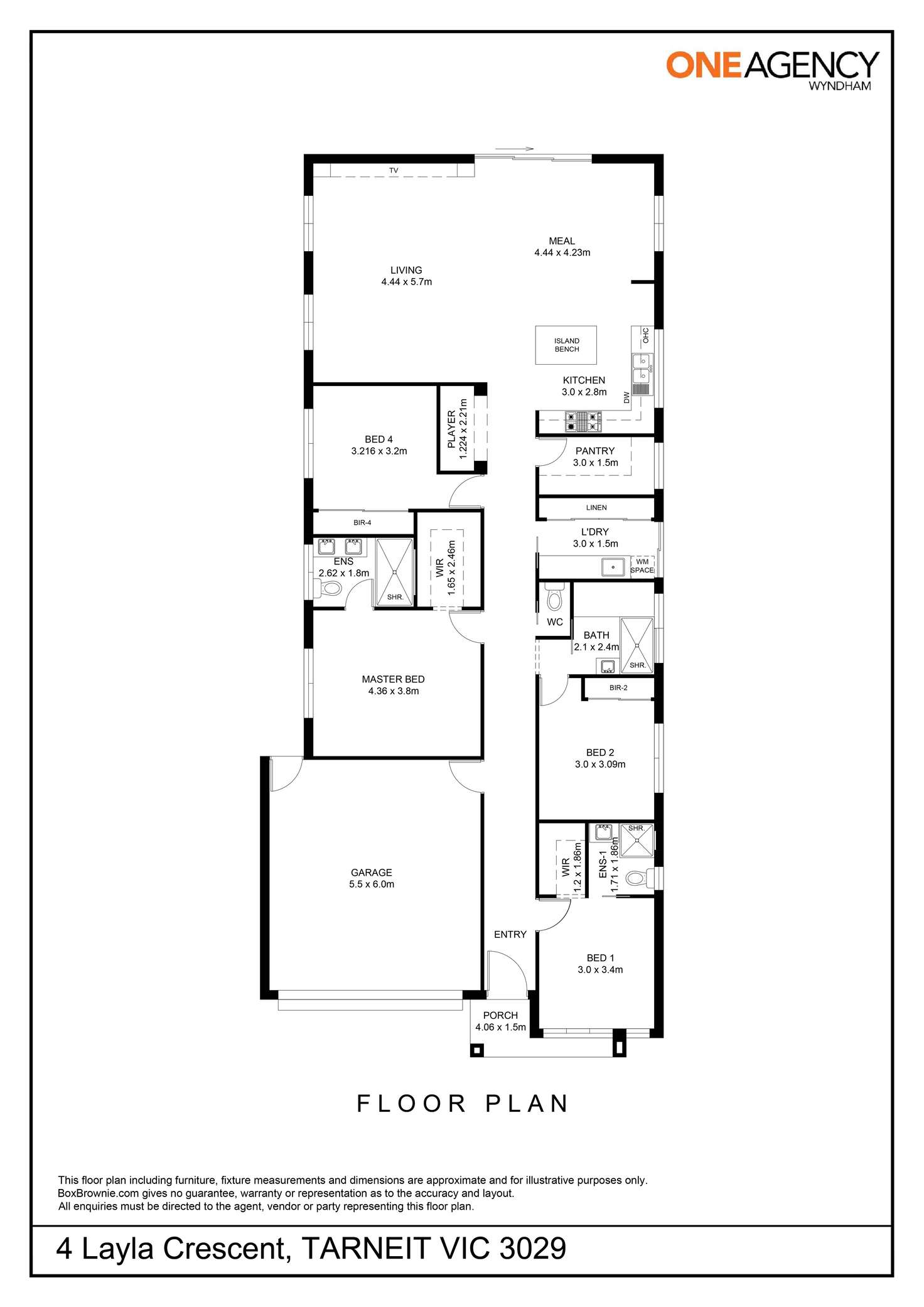 Floorplan of Homely house listing, 4 Layla Crescent, Tarneit VIC 3029