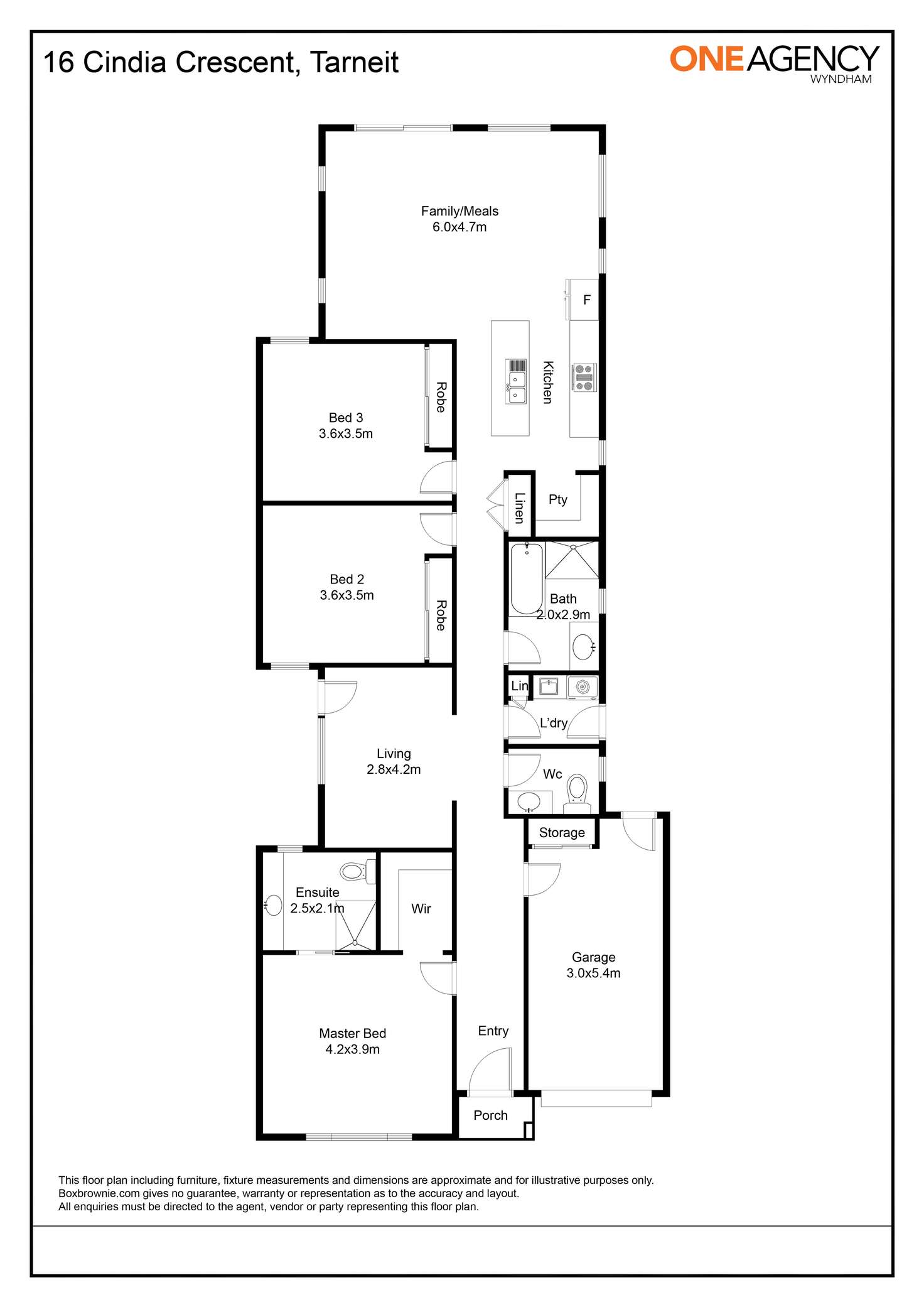 Floorplan of Homely house listing, 16 Cindia Crescent, Tarneit VIC 3029