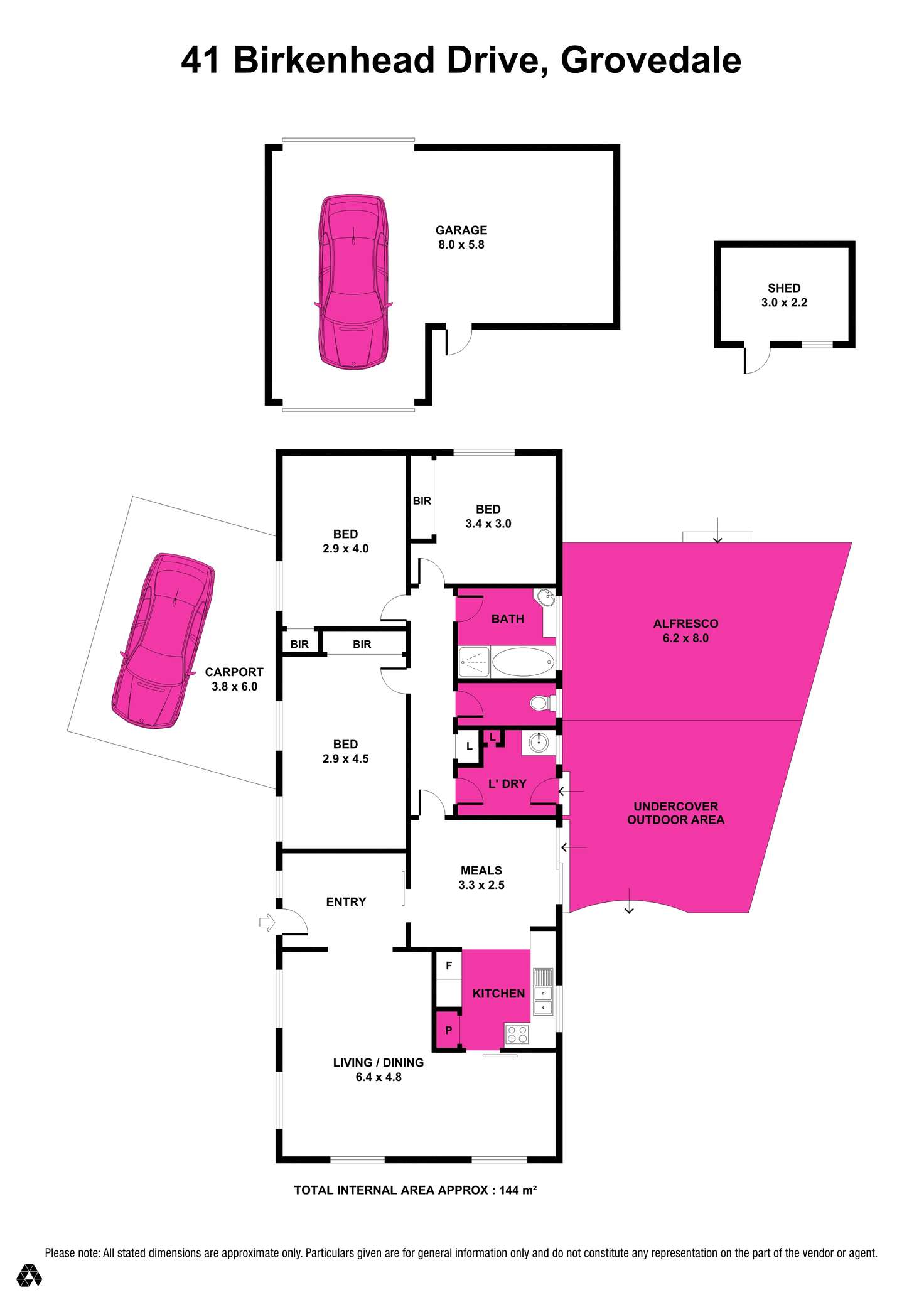 Floorplan of Homely house listing, 41 Birkenhead Drive, Grovedale VIC 3216