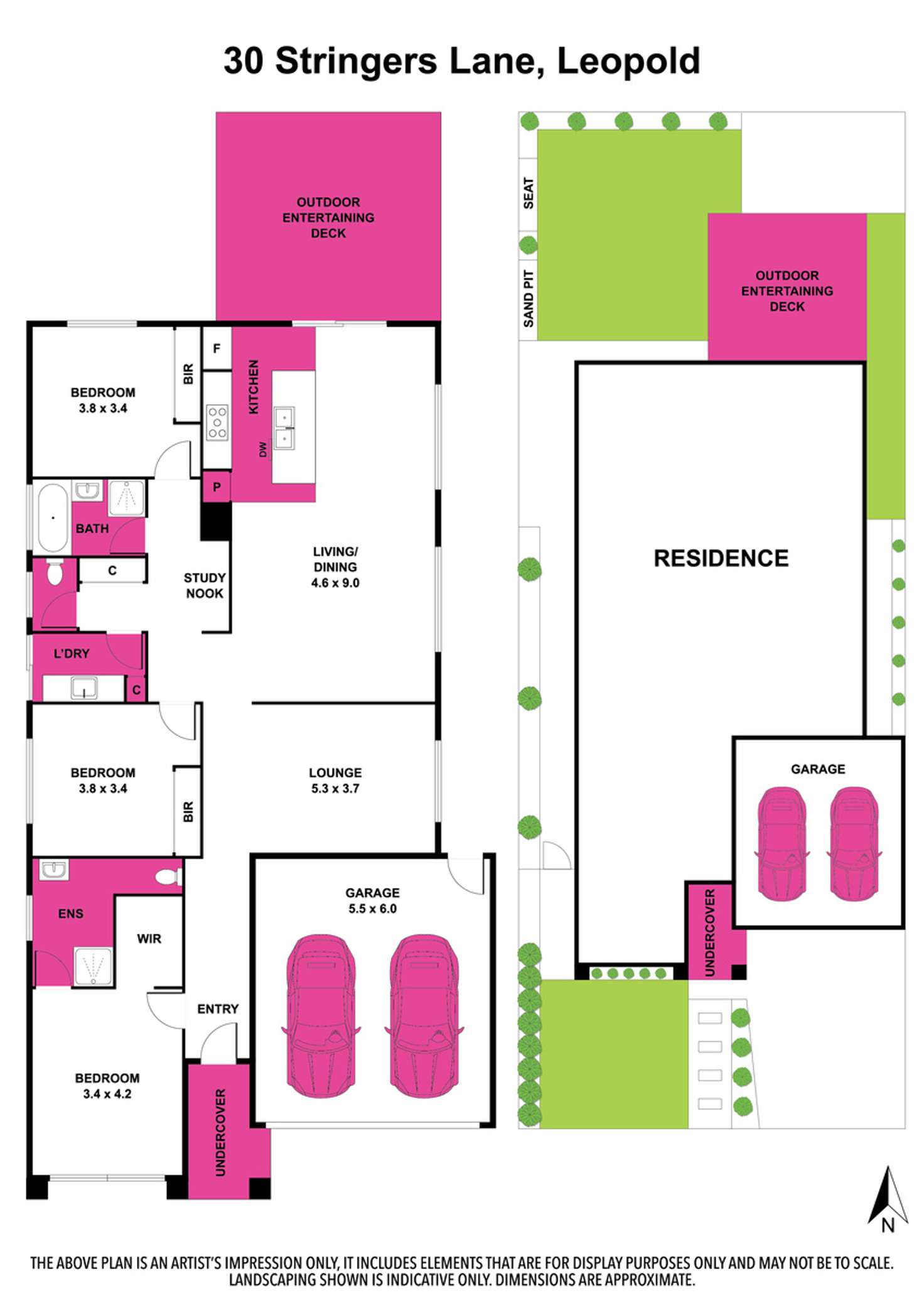 Floorplan of Homely house listing, 30 Stringers Lane, Leopold VIC 3224