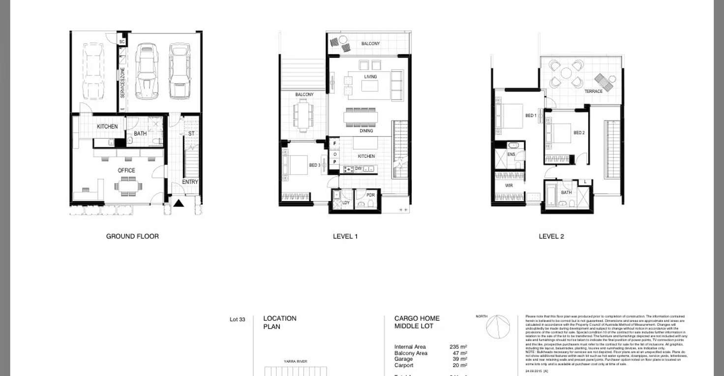 Floorplan of Homely semiDetached listing, 104 South Wharf Drive, Docklands VIC 3008