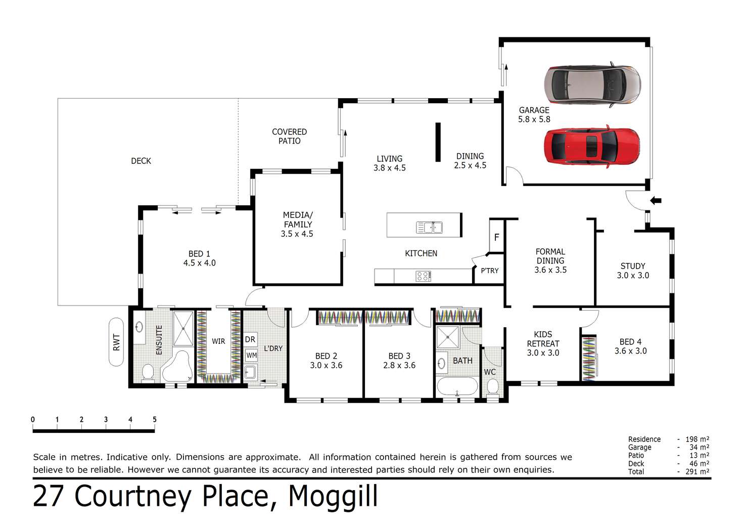 Floorplan of Homely house listing, 27 Courtney Place, Moggill QLD 4070