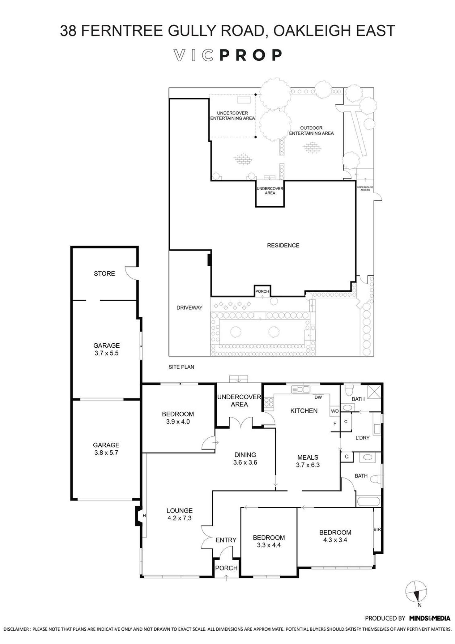 Floorplan of Homely house listing, 38 Ferntree Gully Road, Oakleigh East VIC 3166