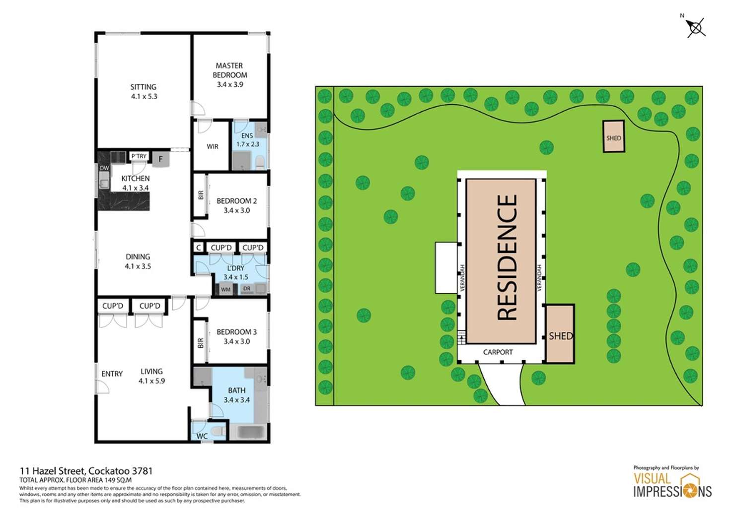 Floorplan of Homely house listing, 11 Hazel Street, Cockatoo VIC 3781