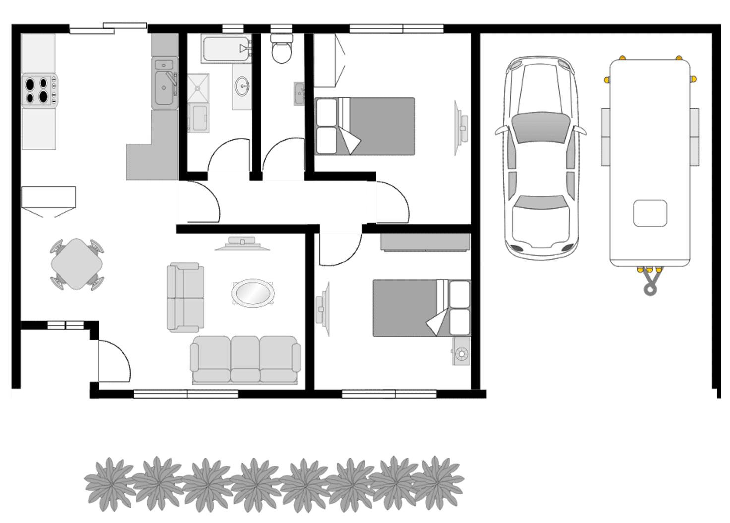 Floorplan of Homely semiDetached listing, 3/242 Farrar Boulevard, Johnston NT 832