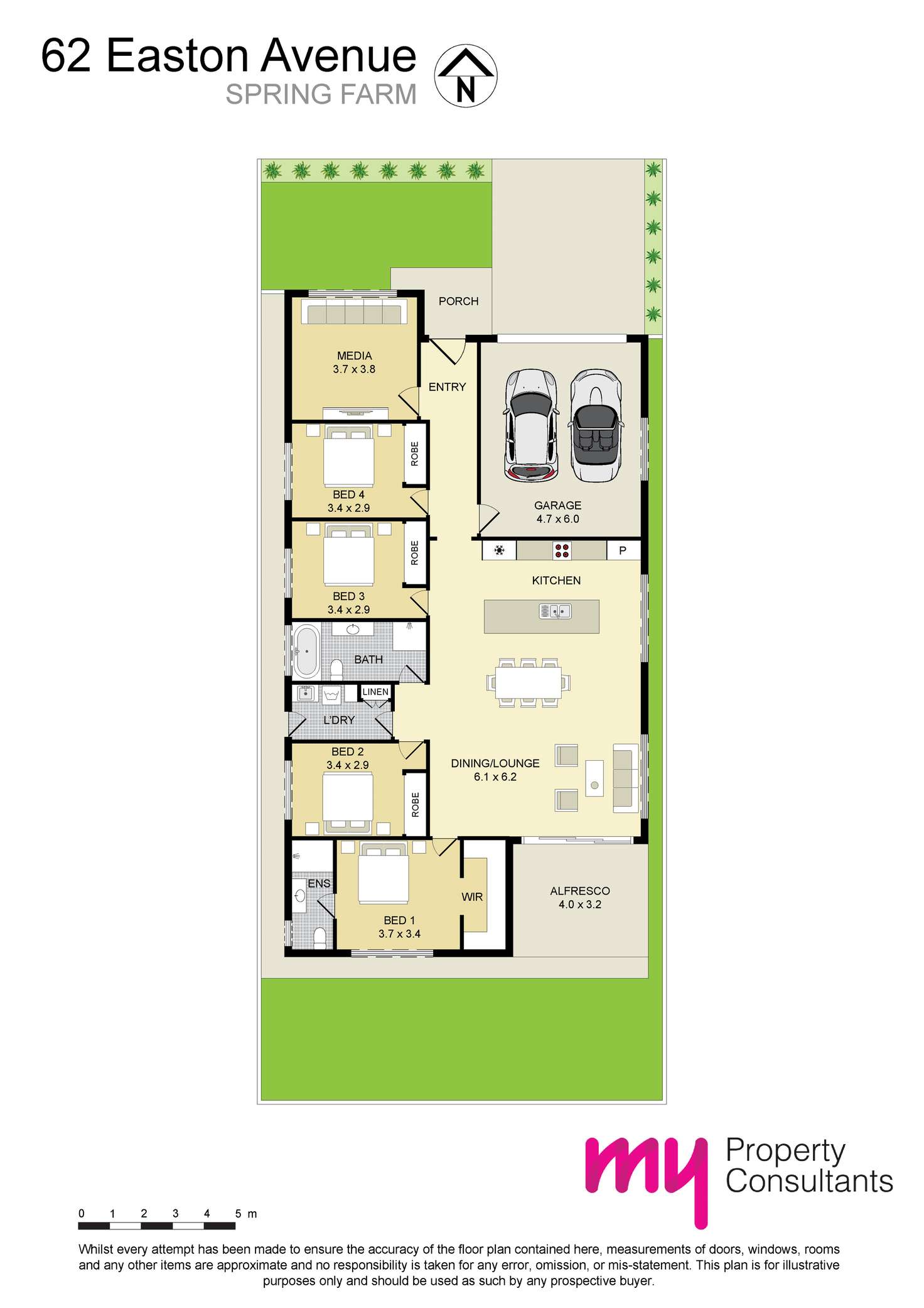 Floorplan of Homely house listing, 62 Easton Avenue, Spring Farm NSW 2570