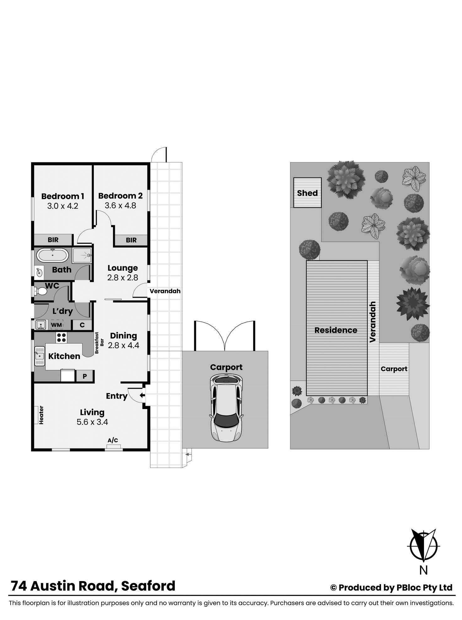 Floorplan of Homely house listing, 74 Austin Road, Seaford VIC 3198
