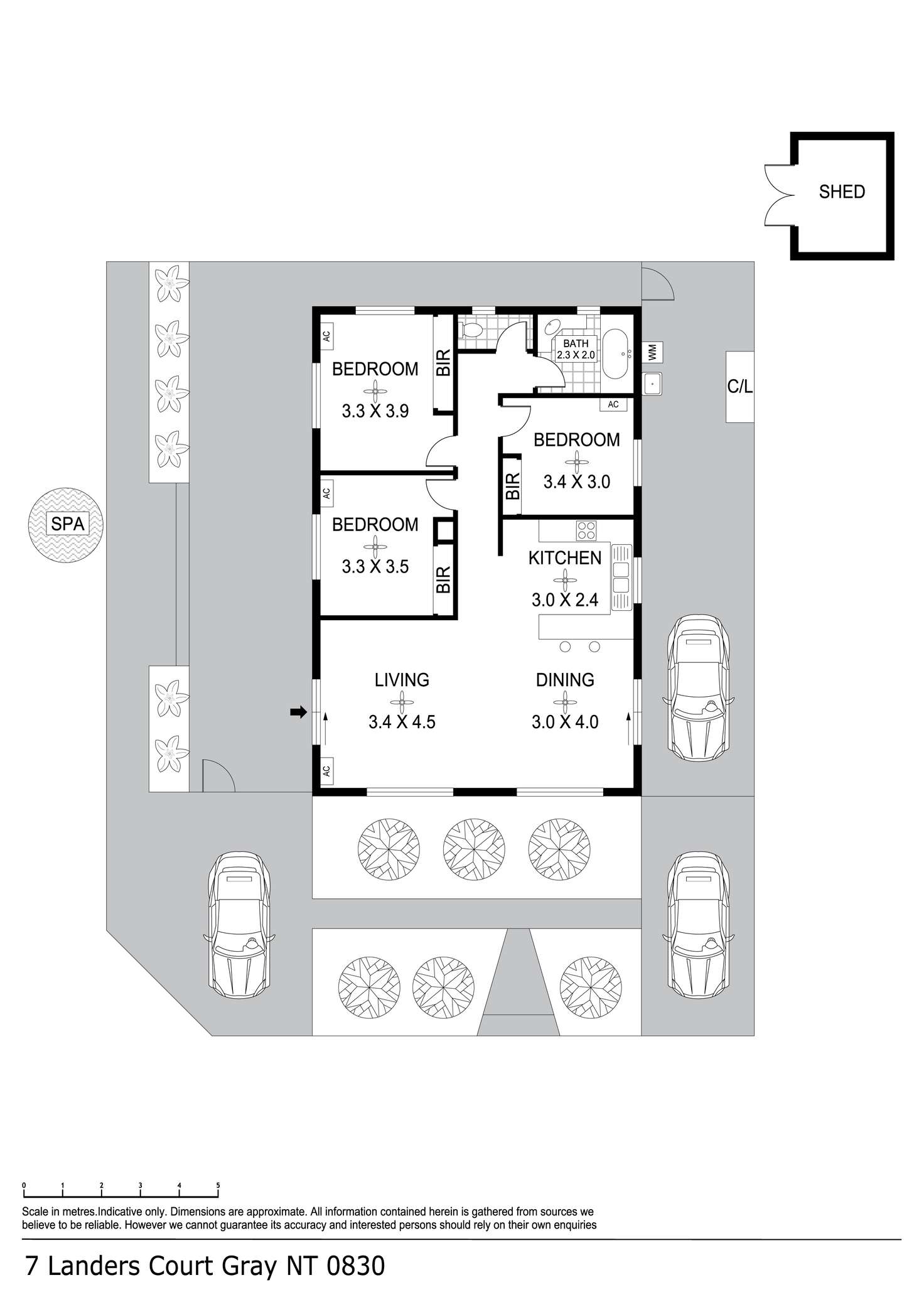 Floorplan of Homely house listing, 7 Landers Court, Gray NT 830