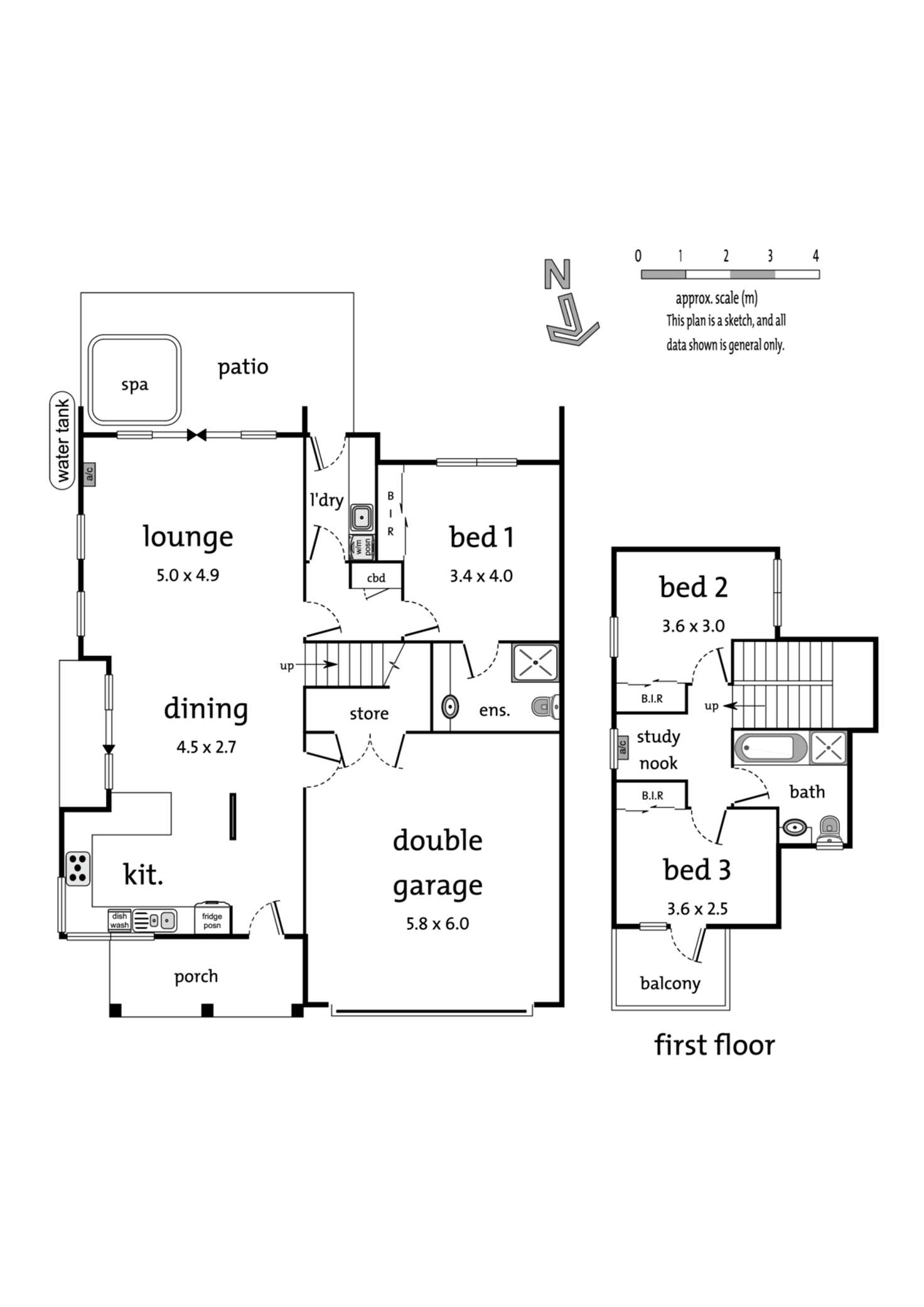 Floorplan of Homely townhouse listing, 5/24 Adrienne Crescent, Mount Waverley VIC 3149