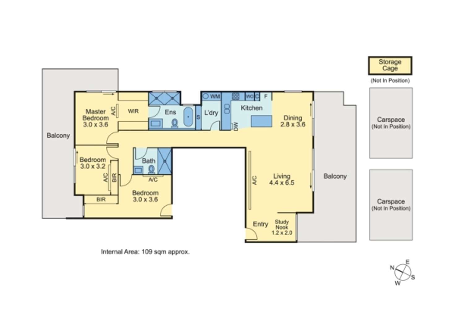 Floorplan of Homely apartment listing, 201/43 Zetland Road, Mont Albert VIC 3127