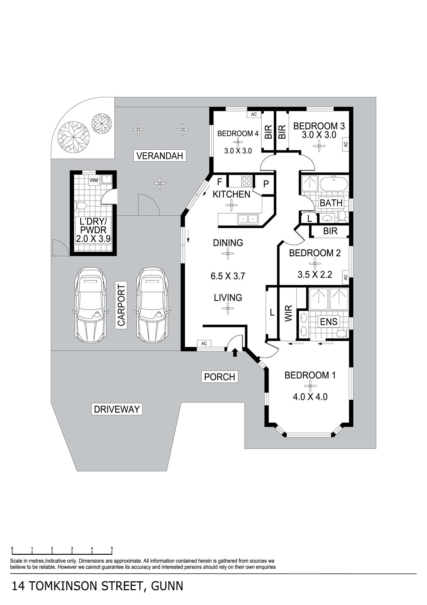 Floorplan of Homely house listing, 14 Tomkinson Court, Gunn NT 832