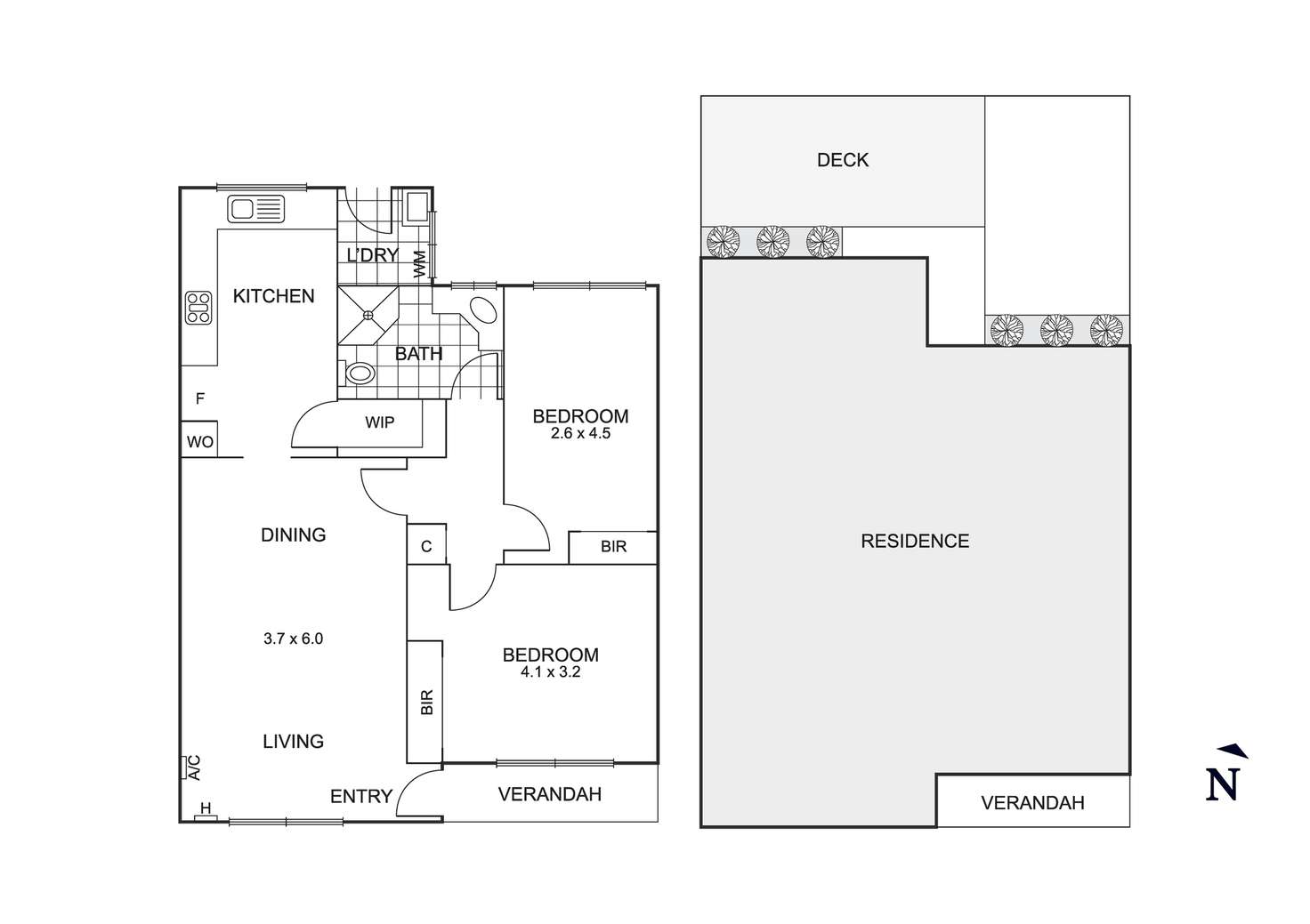 Floorplan of Homely unit listing, 3/16 Melrose Street, Mordialloc VIC 3195