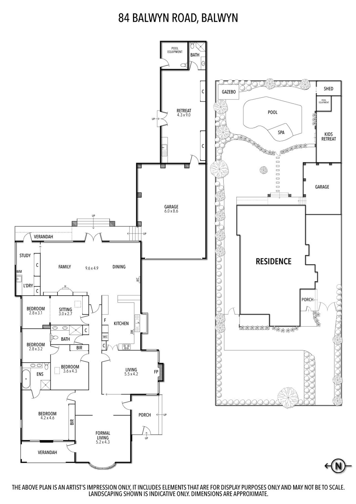 Floorplan of Homely house listing, 84 Balwyn Road, Balwyn VIC 3103